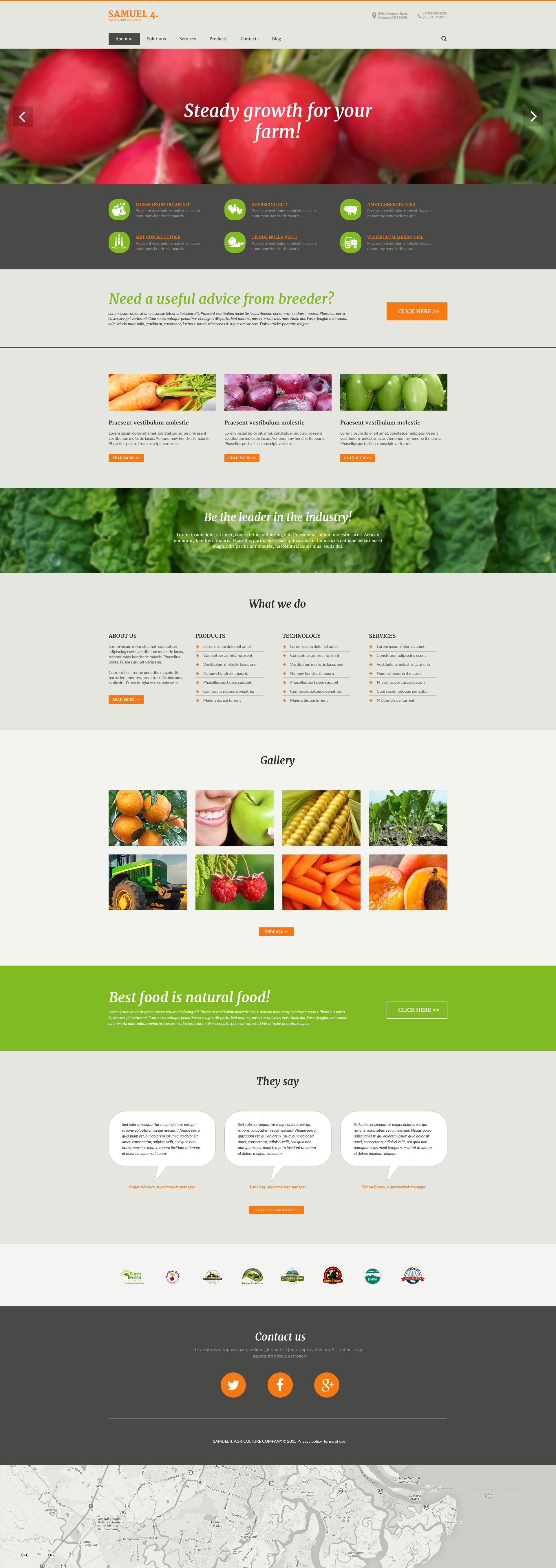 Agriculture Company Drupal Template