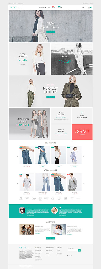 Magento Main Page  preview