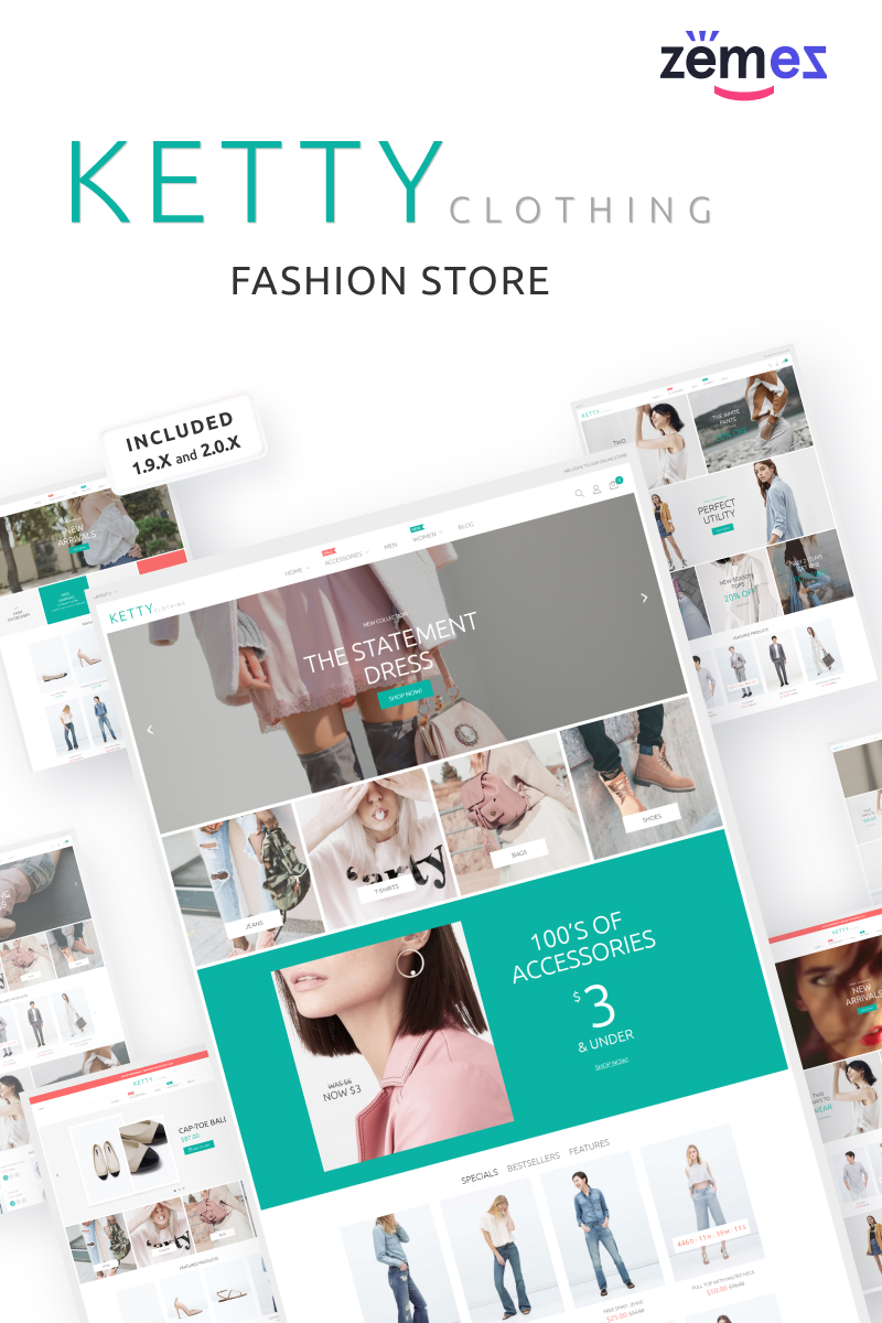 Ketty - Fashion Store Magento Theme