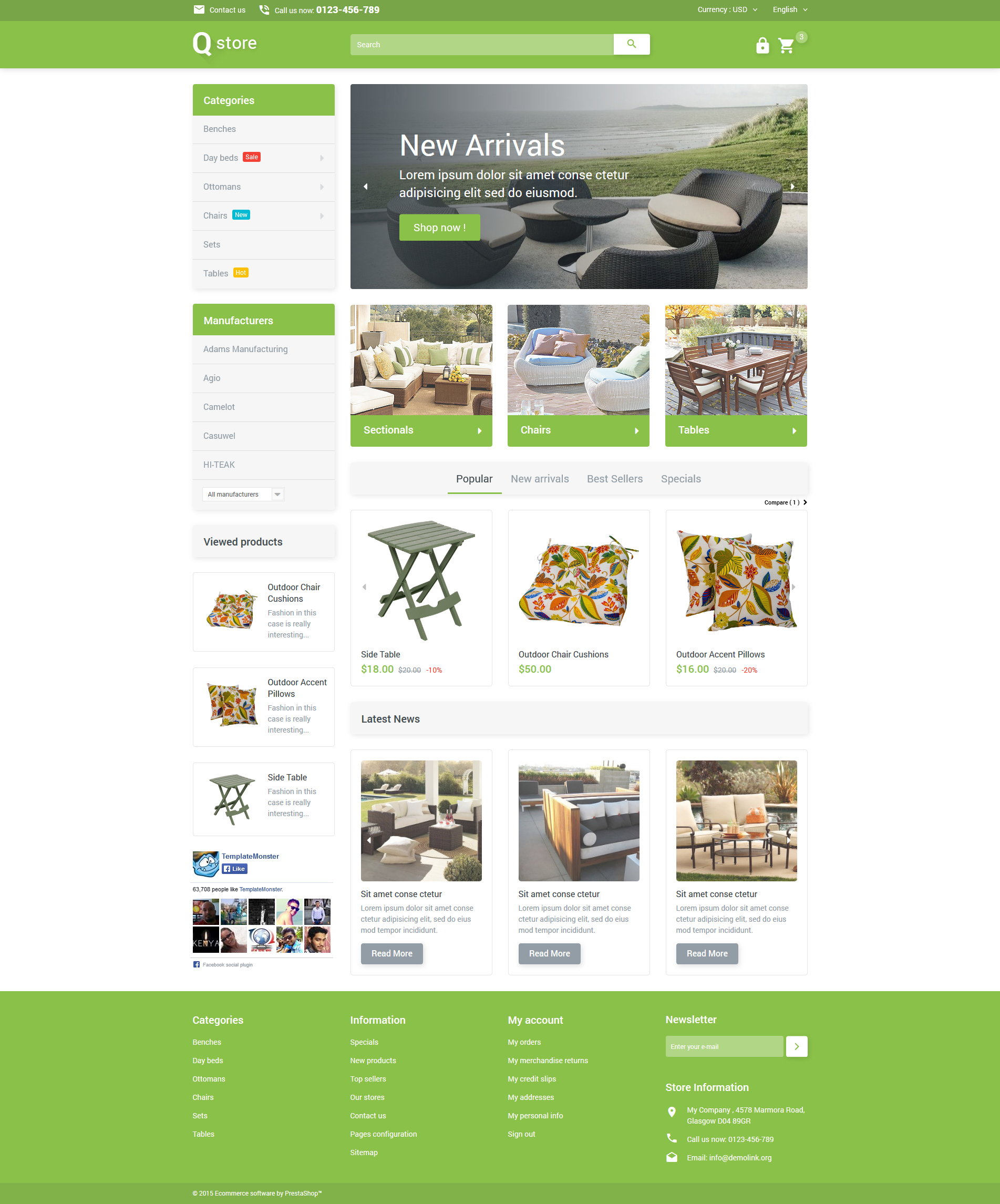 Garden Furniture PrestaShop Theme