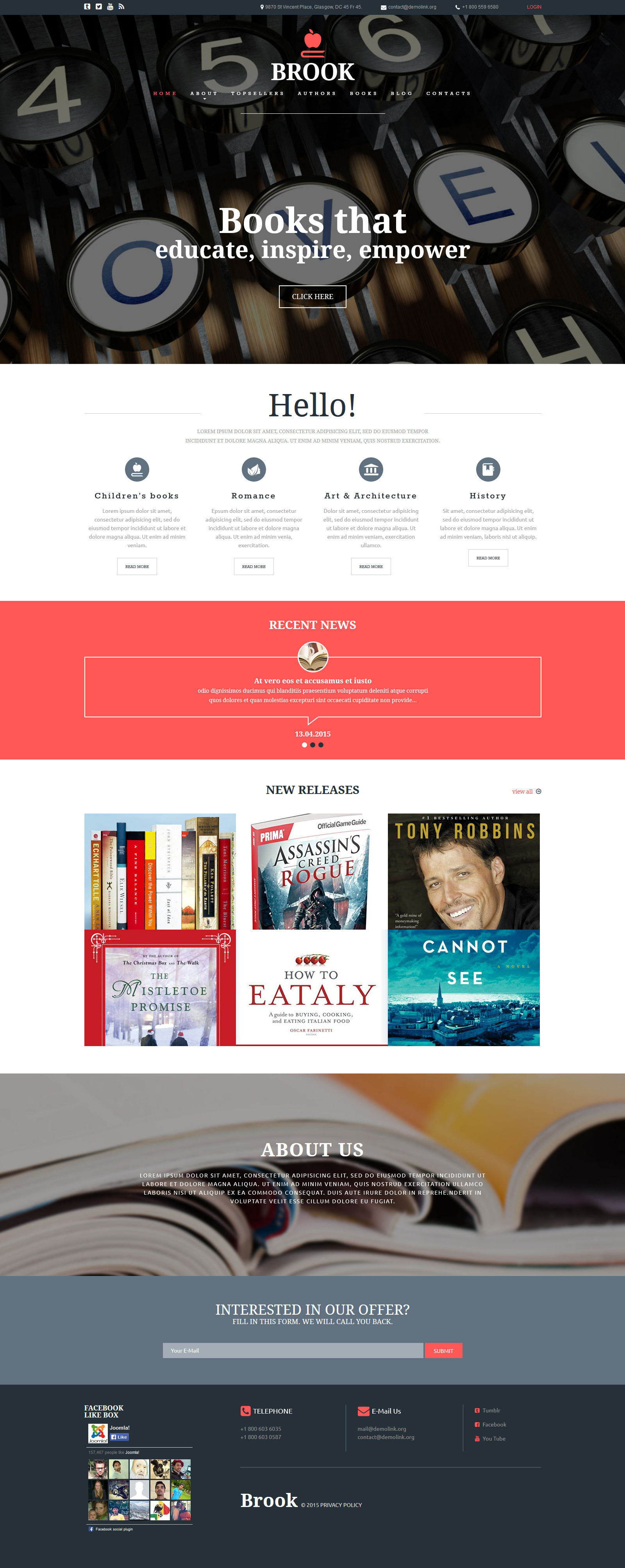 Publishing Company Joomla Template