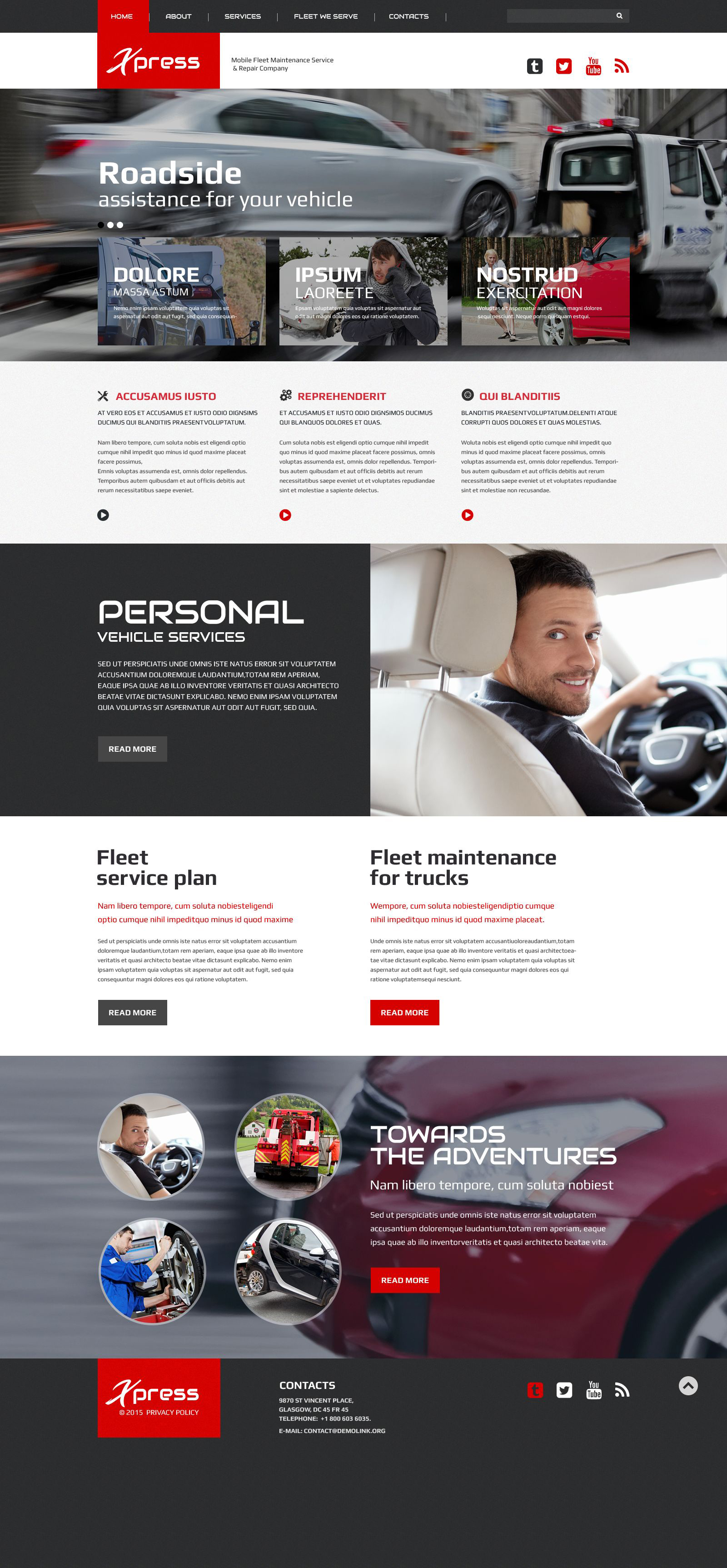 Mobile Repair Service Responsive Website Template