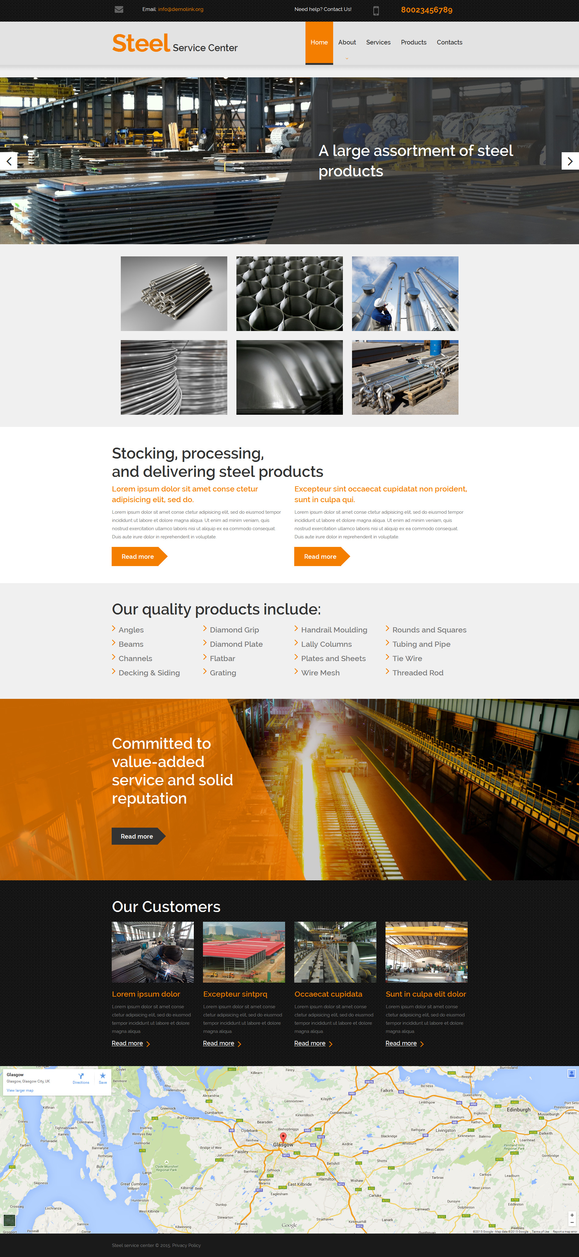 Steelworks Moto CMS 3 Template