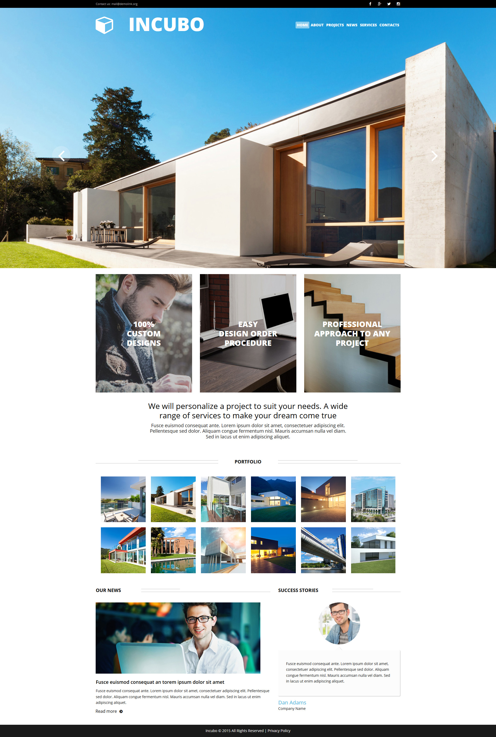 Architecture Moto CMS 3 Template