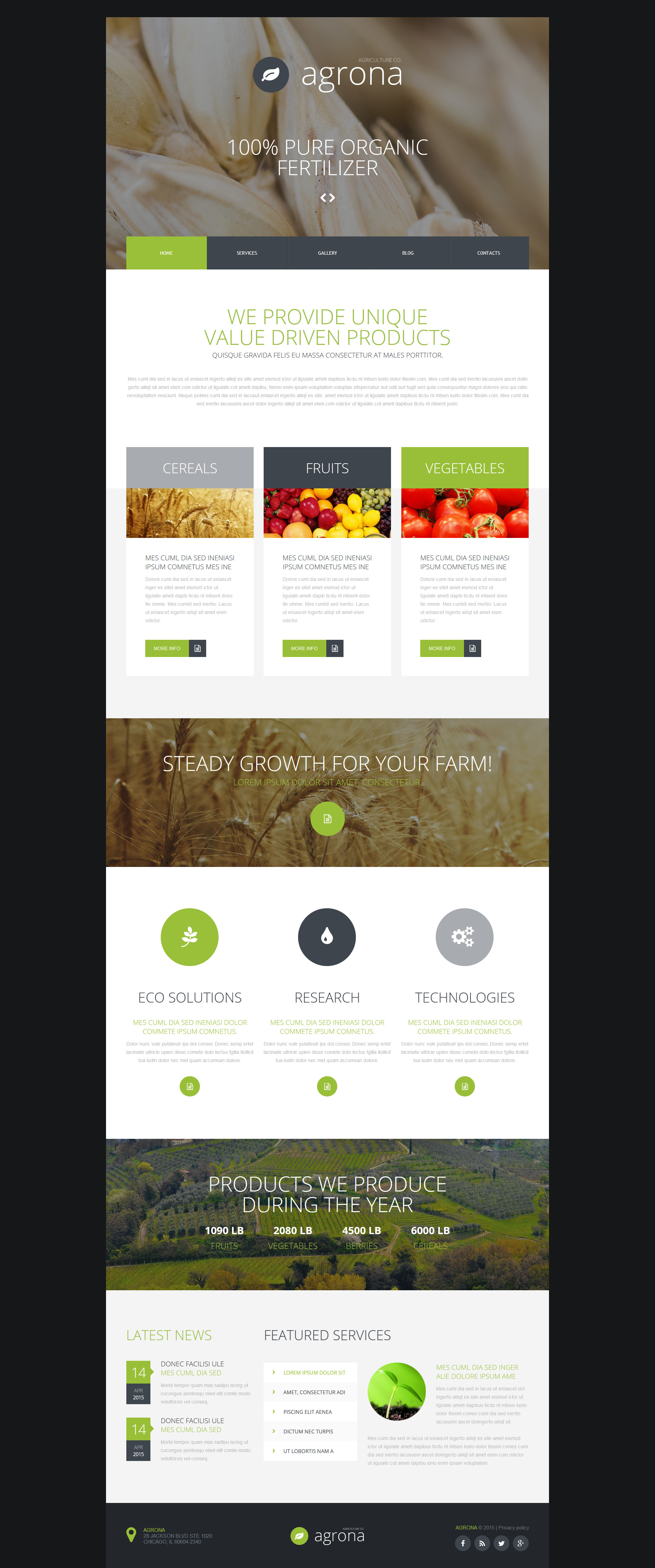 Agriculture Company Joomla Template