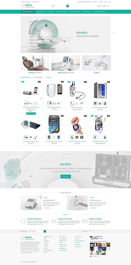 PrestaShop Main Page Screenshot