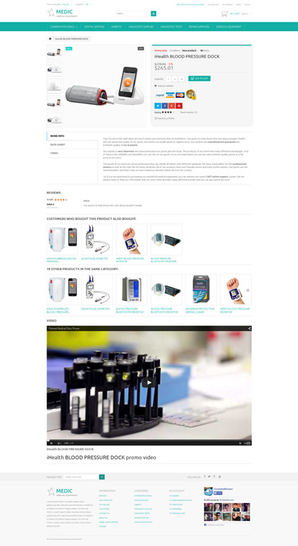 Prestashop Products Page Screenshot