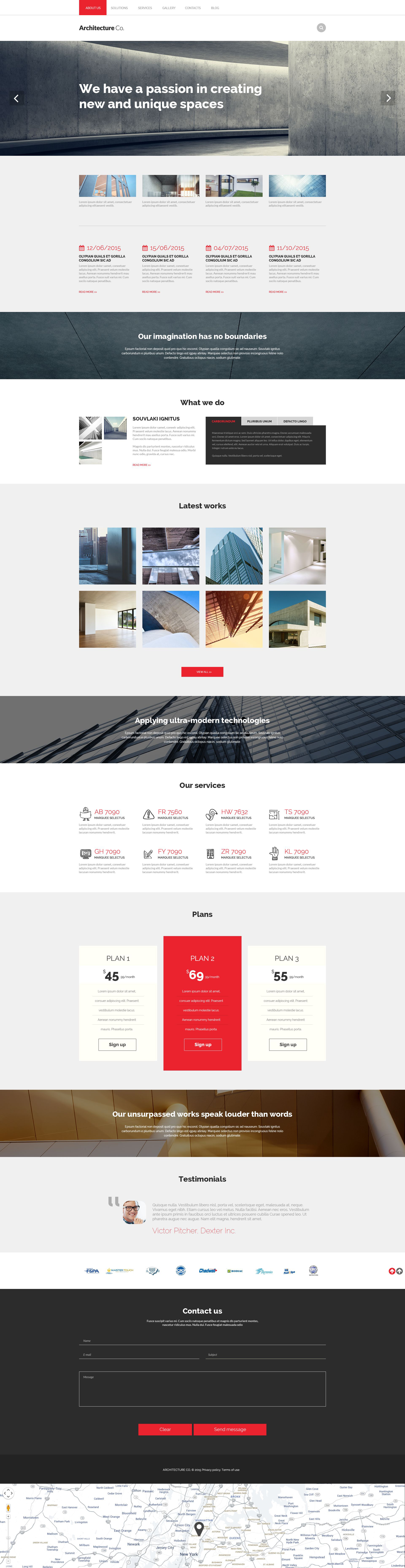 Architectural Model Drupal Template