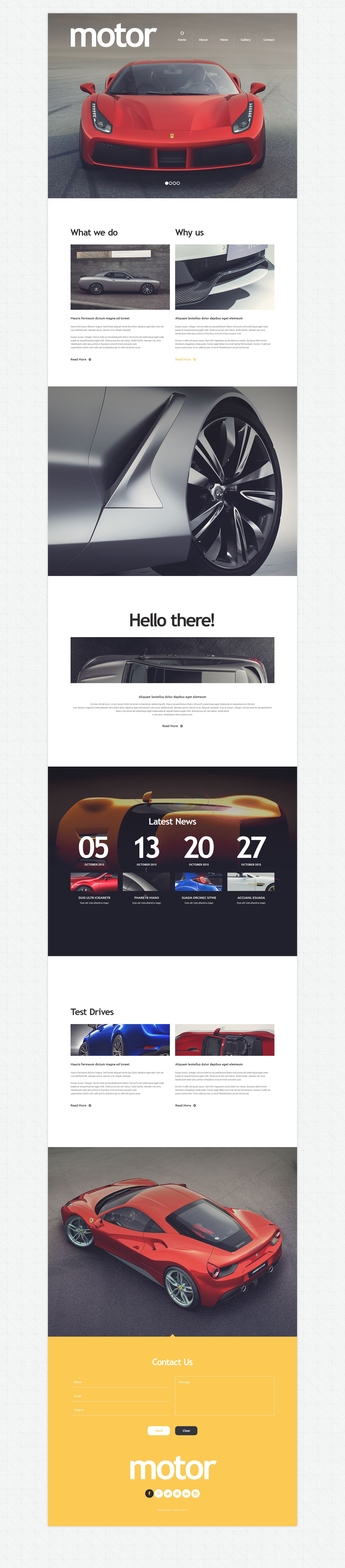 Cars and Bikes Drupal Template