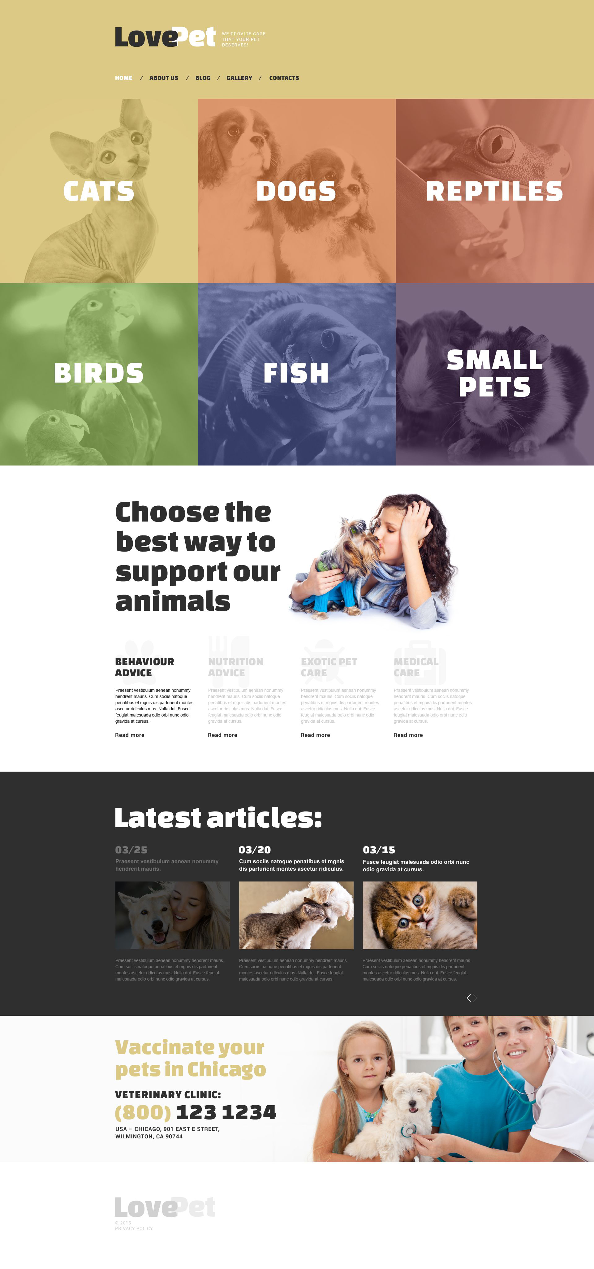 Love Pet Drupal Template