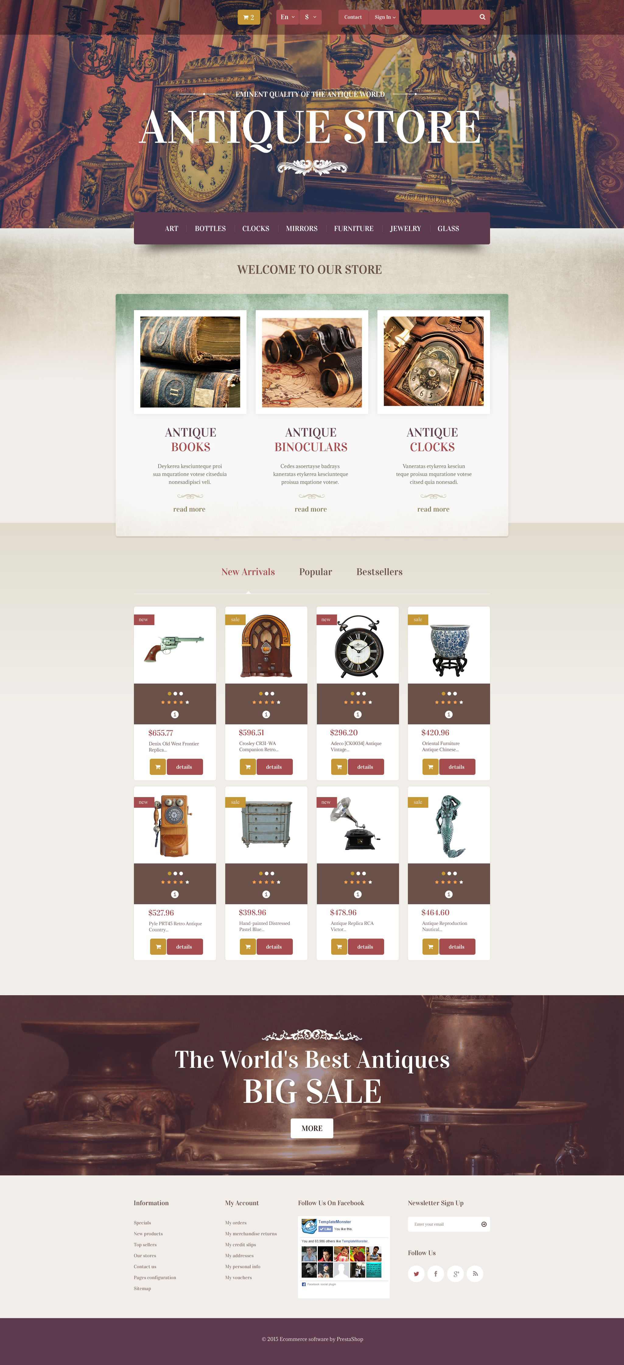 Antique Store PrestaShop Theme