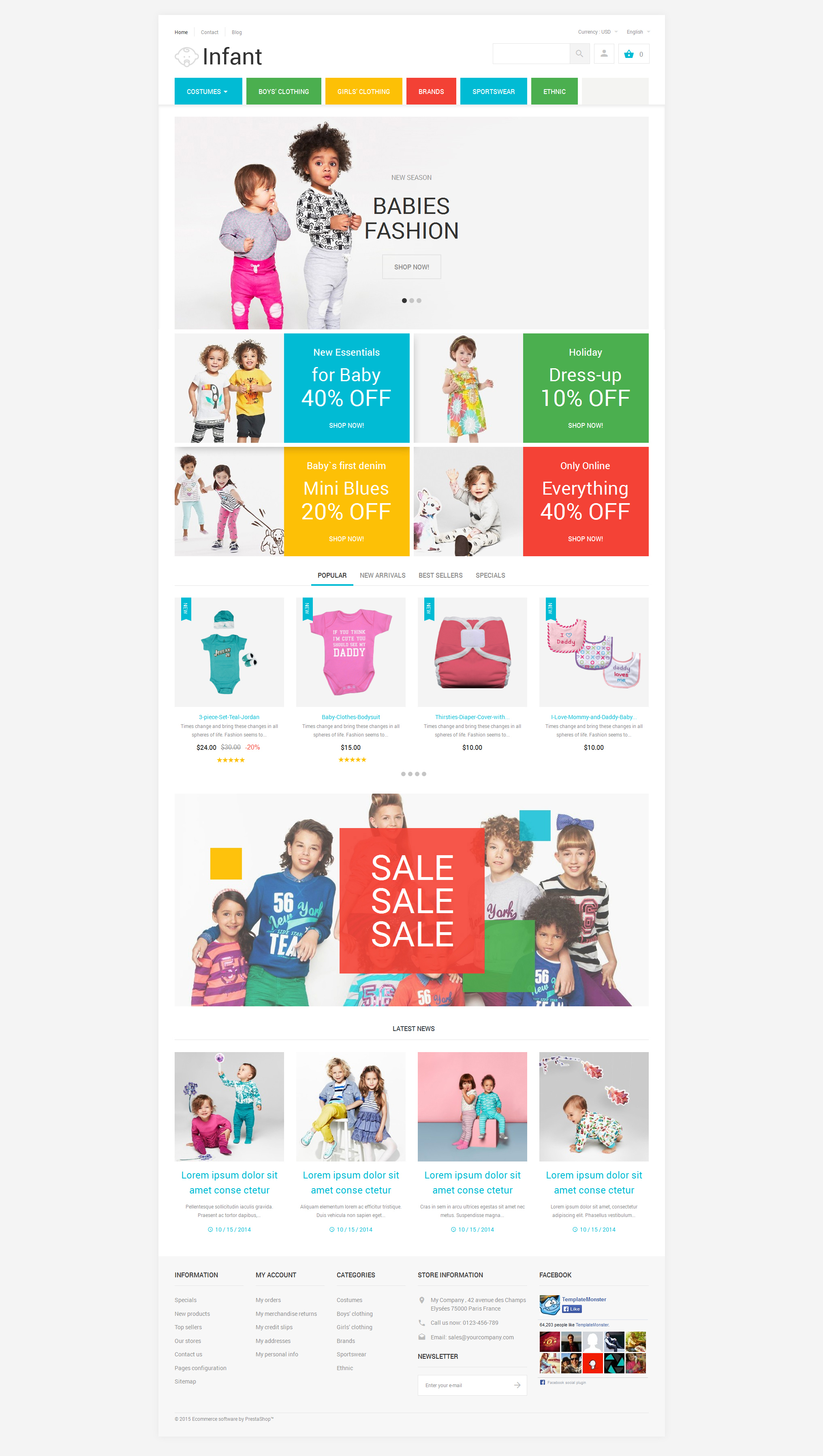 Infant Clothing Store PrestaShop Theme