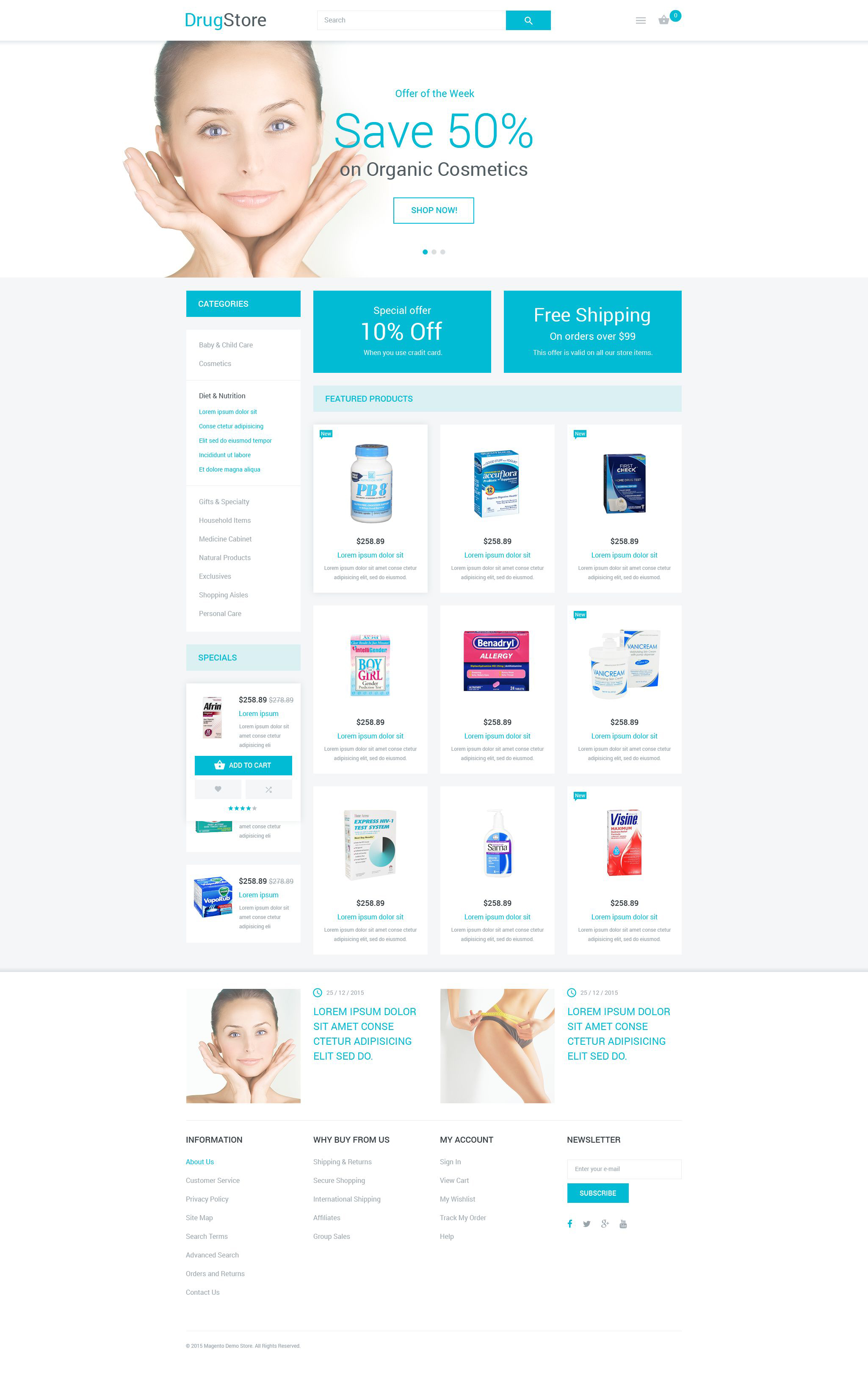 Drugstore Magento Theme