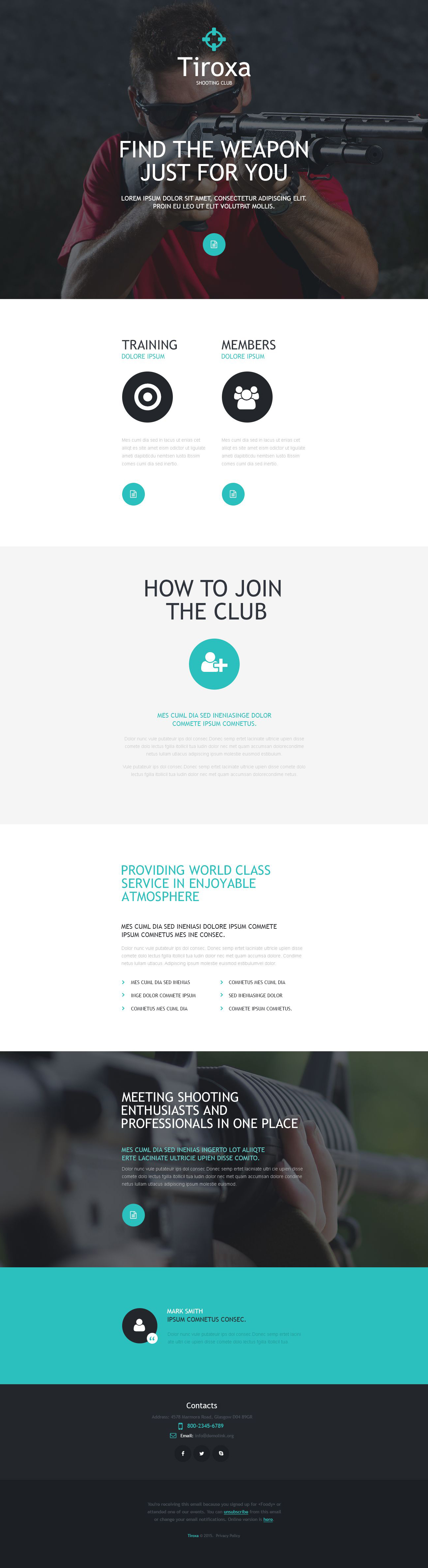 Shooting Responsive Newsletter Template