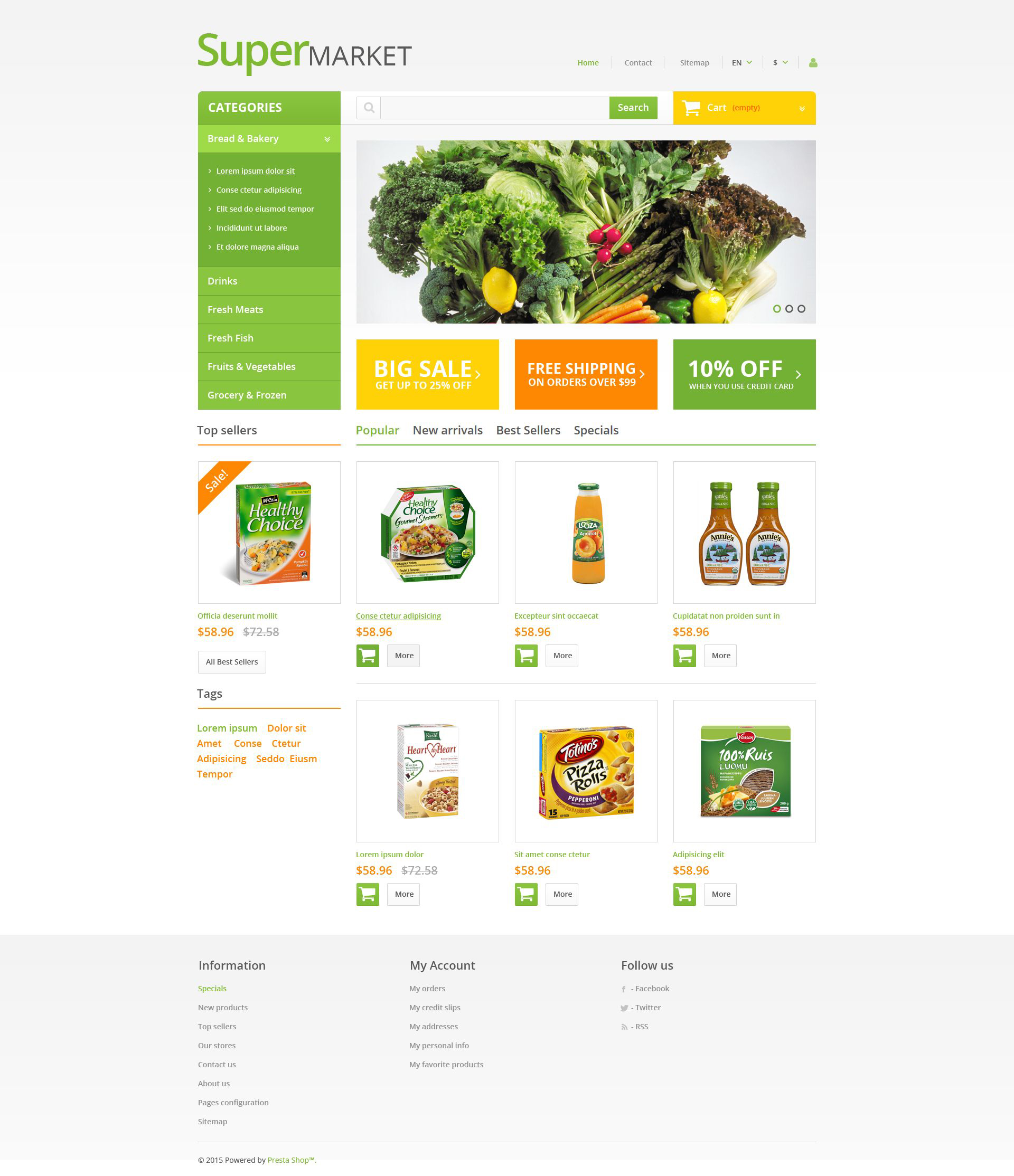 Supermarket PrestaShop Theme