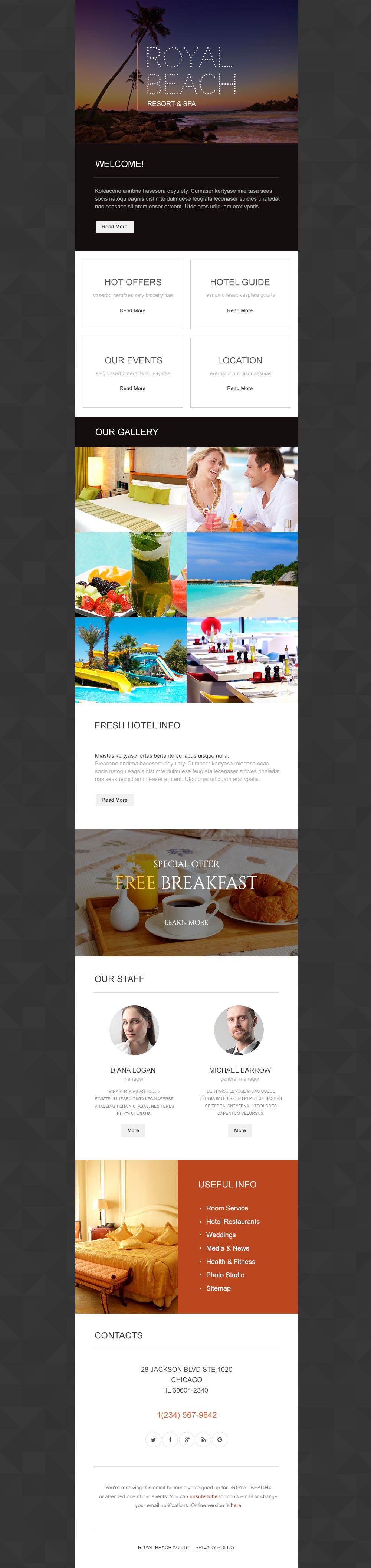 Travel Agency Responsive Newsletter Template