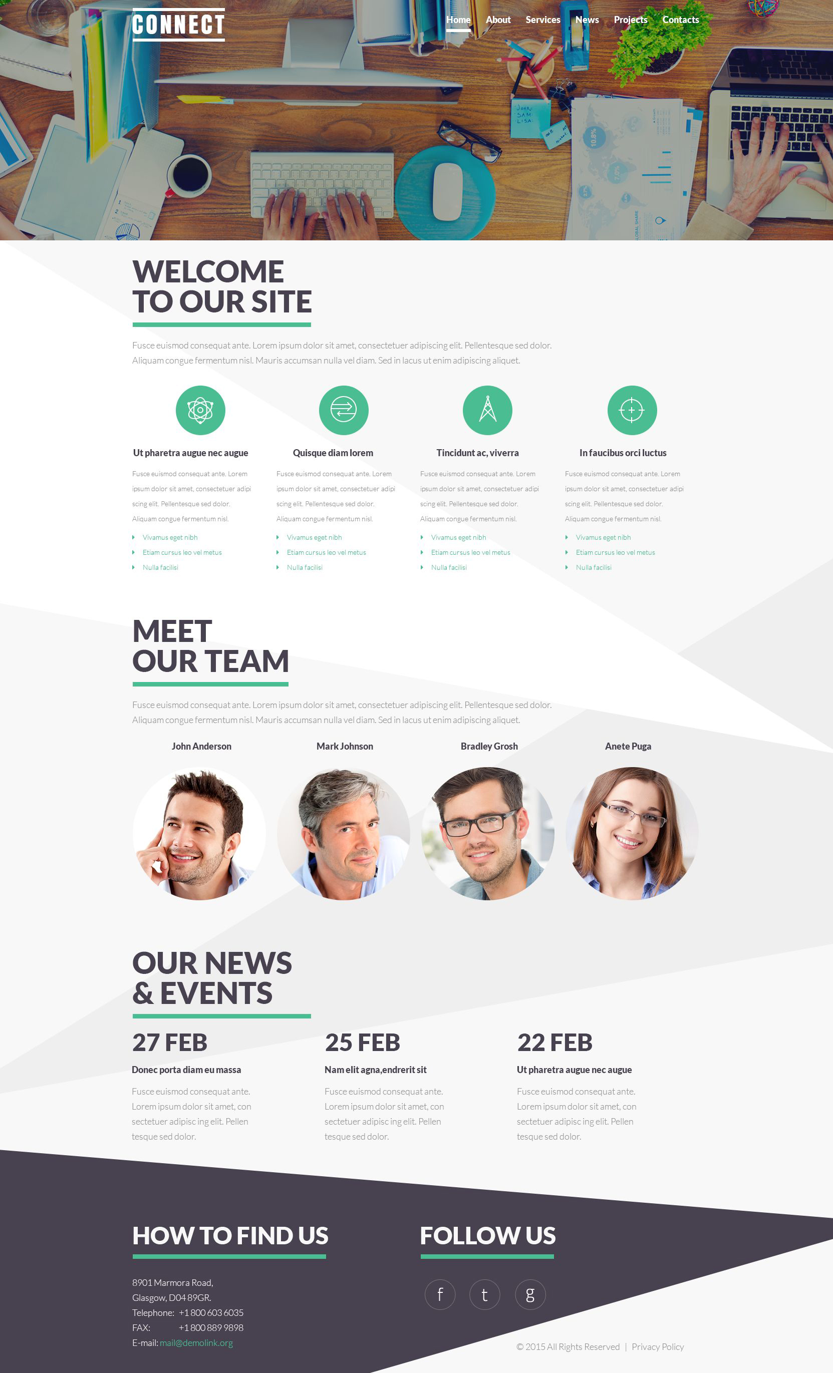 Communications Service Theme Joomla Template