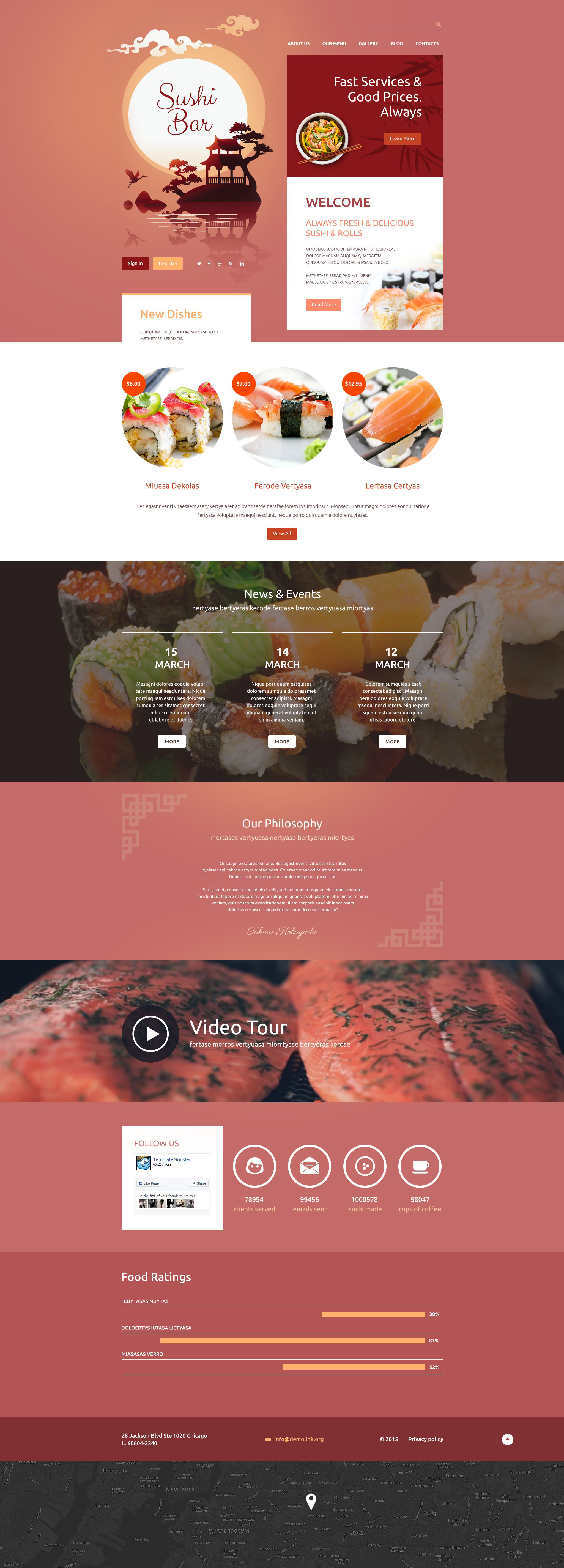 Sushi Bar Drupal Template