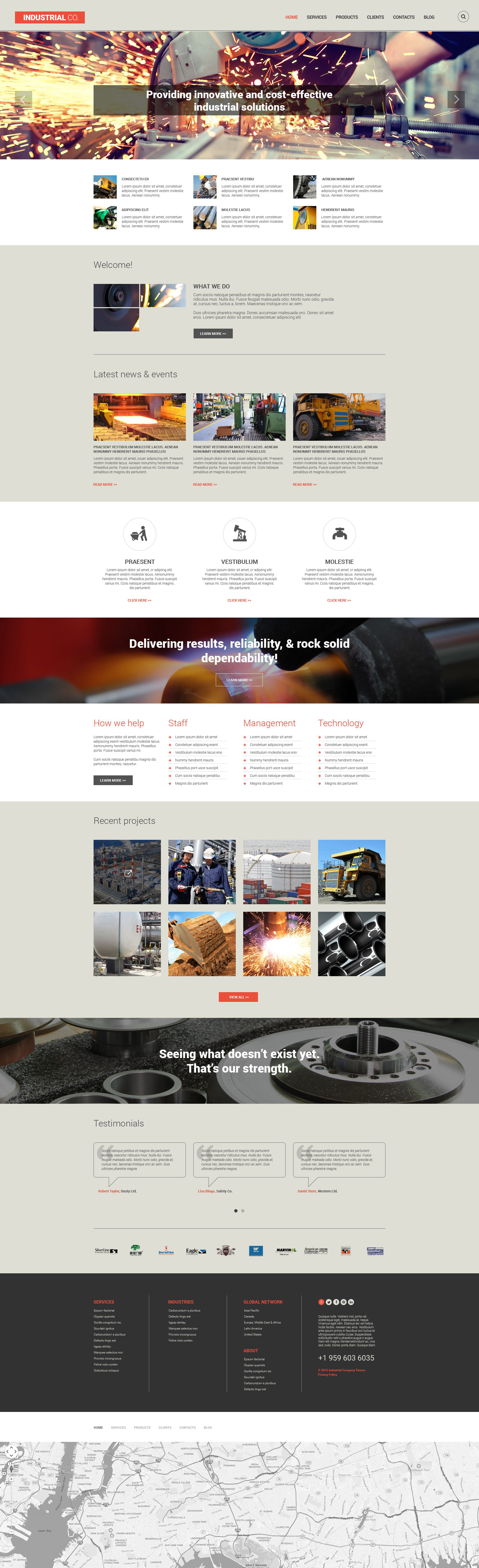 Industrial Co. Drupal Template