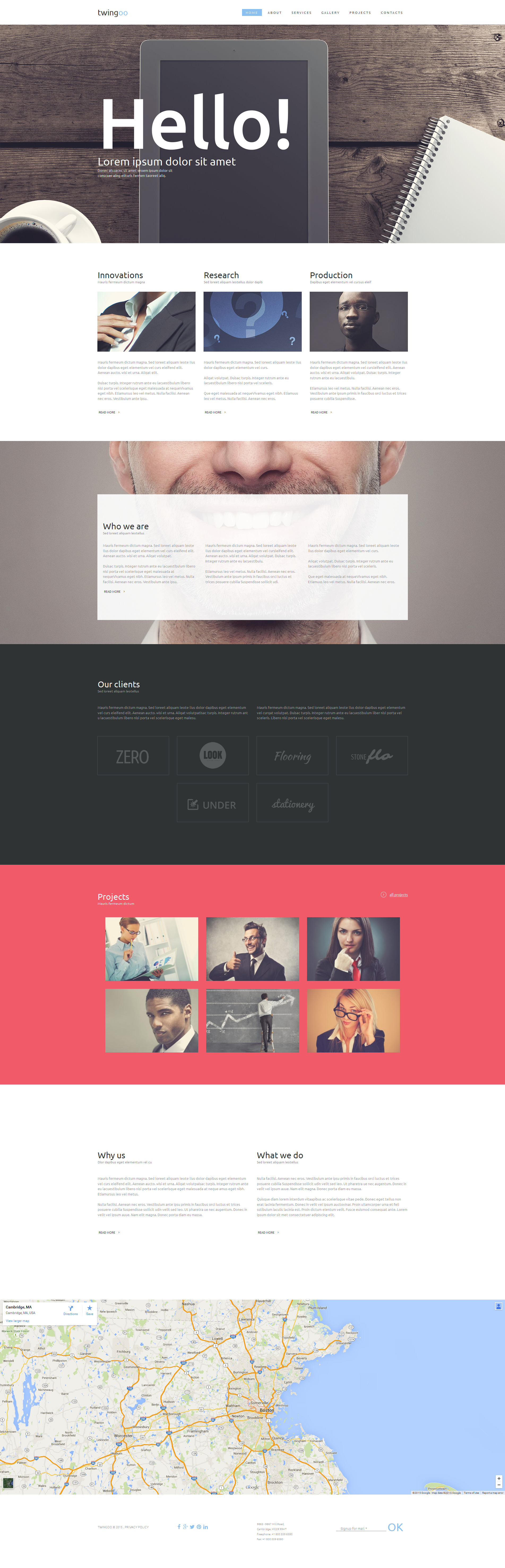 Business & Services Moto CMS 3 Template