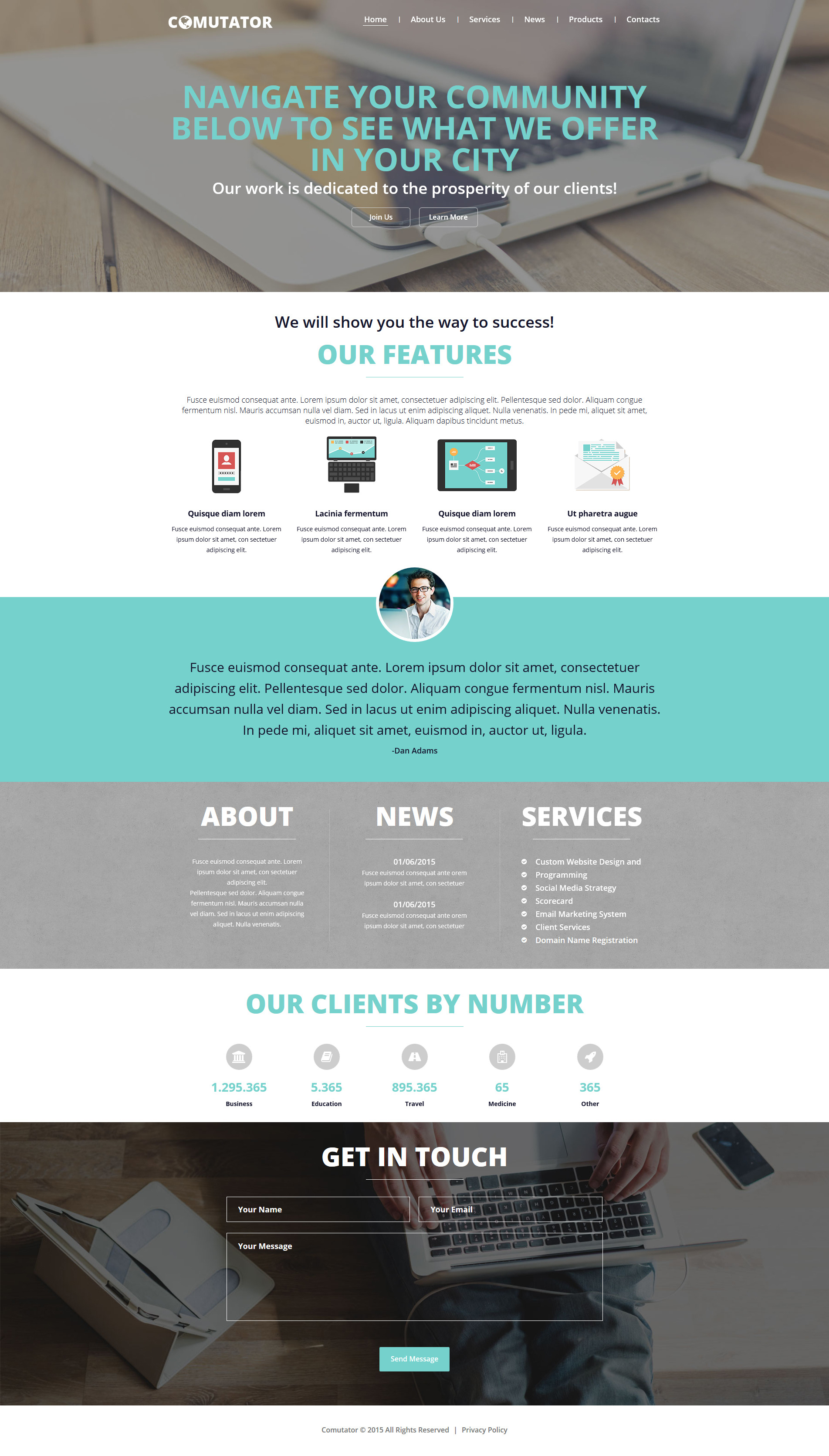 Powerful Communications Joomla Template