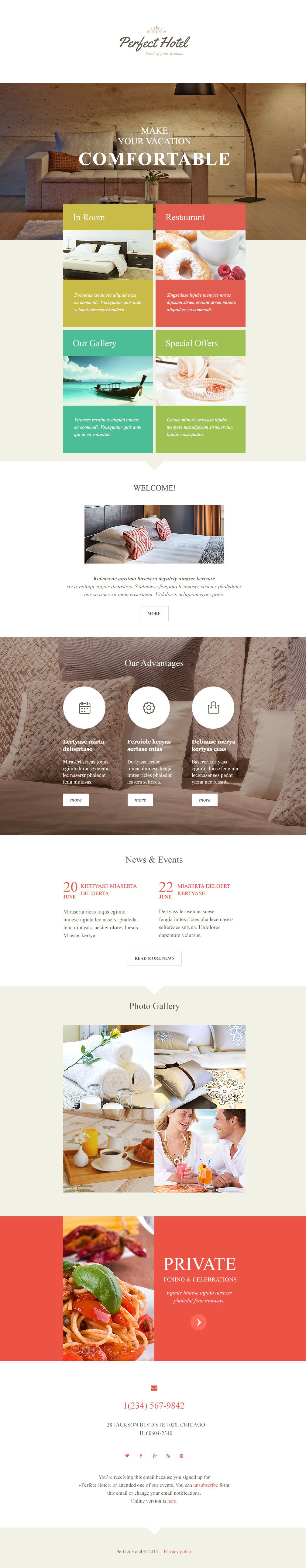 Hotels Responsive Newsletter Template