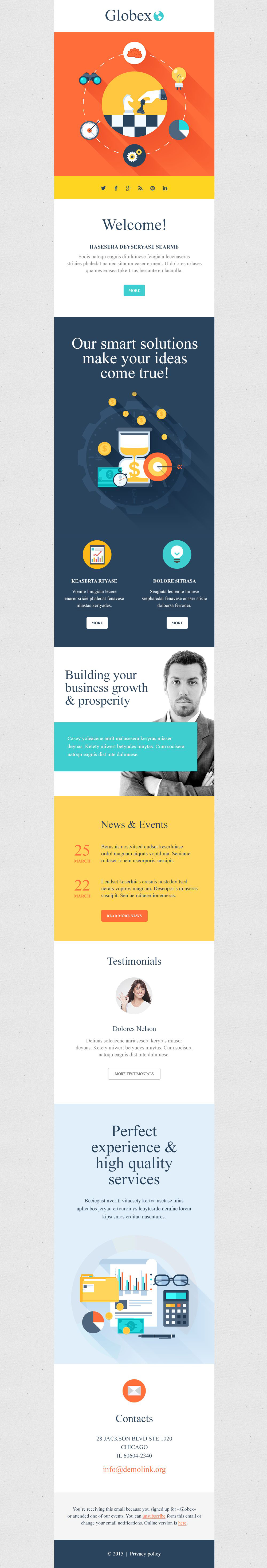 Business & Services Responsive Newsletter Template