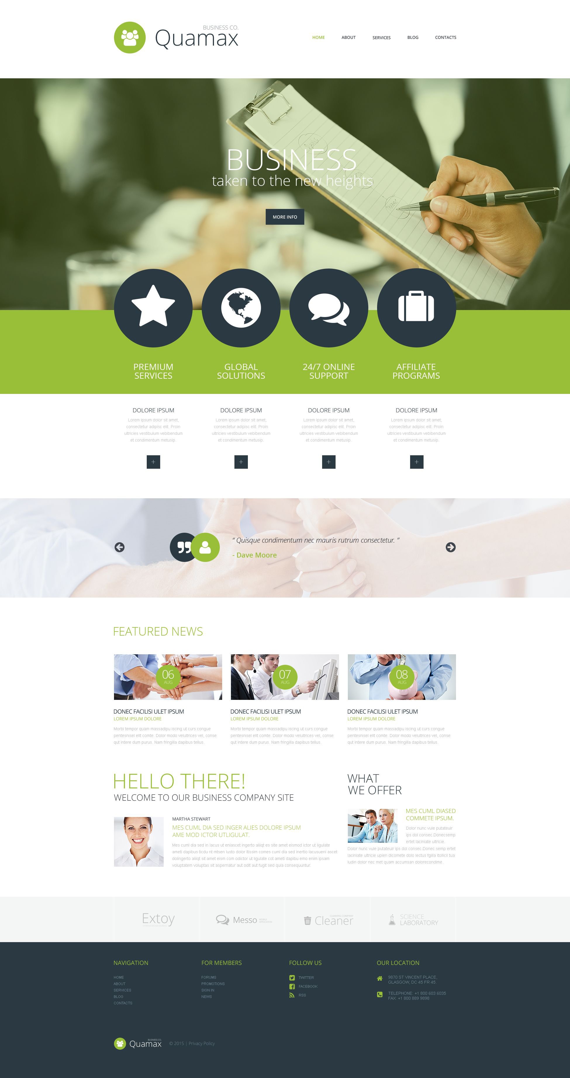 Business Services Responsive Joomla Template