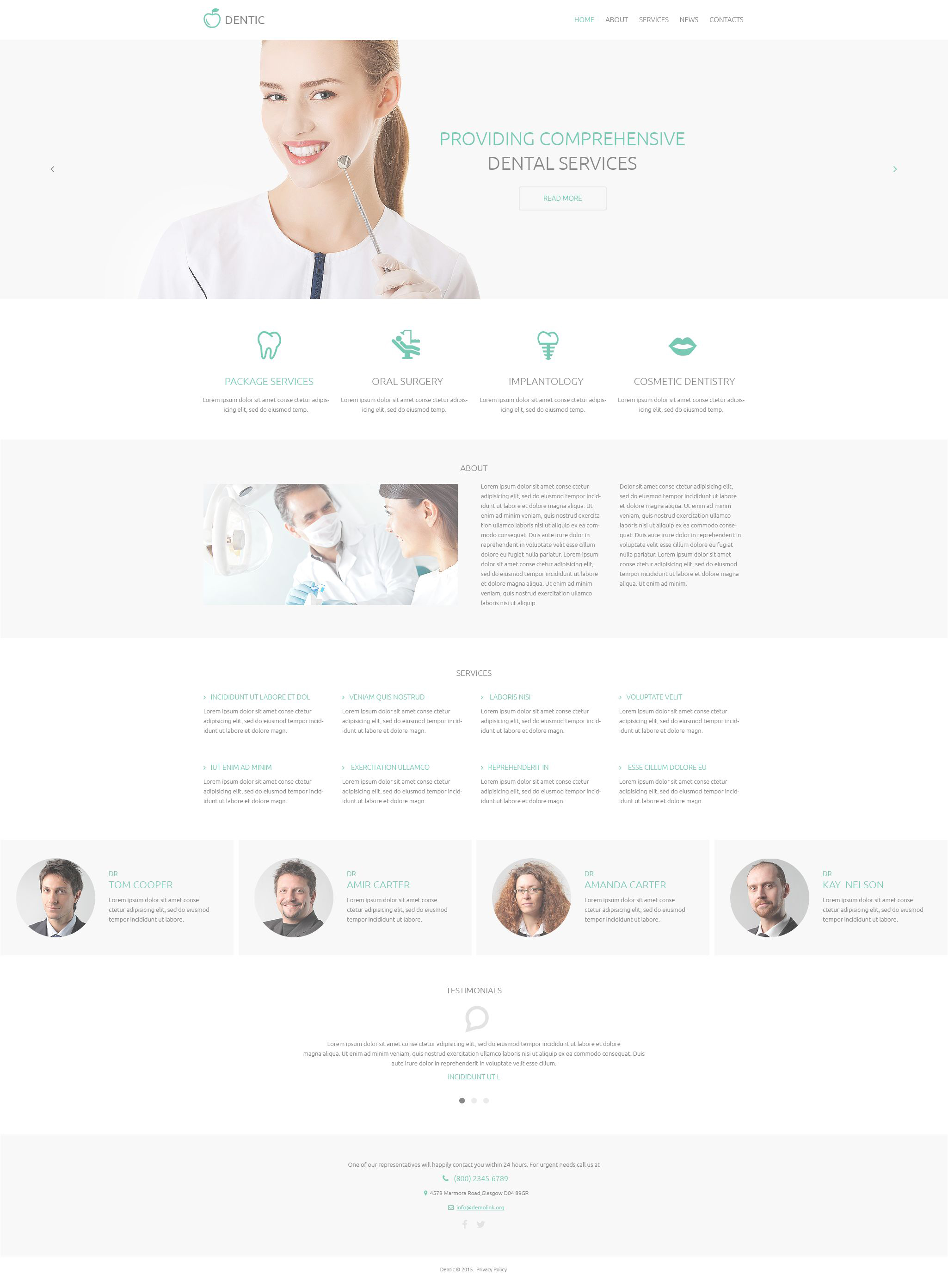 Dentistry Responsive Drupal Template