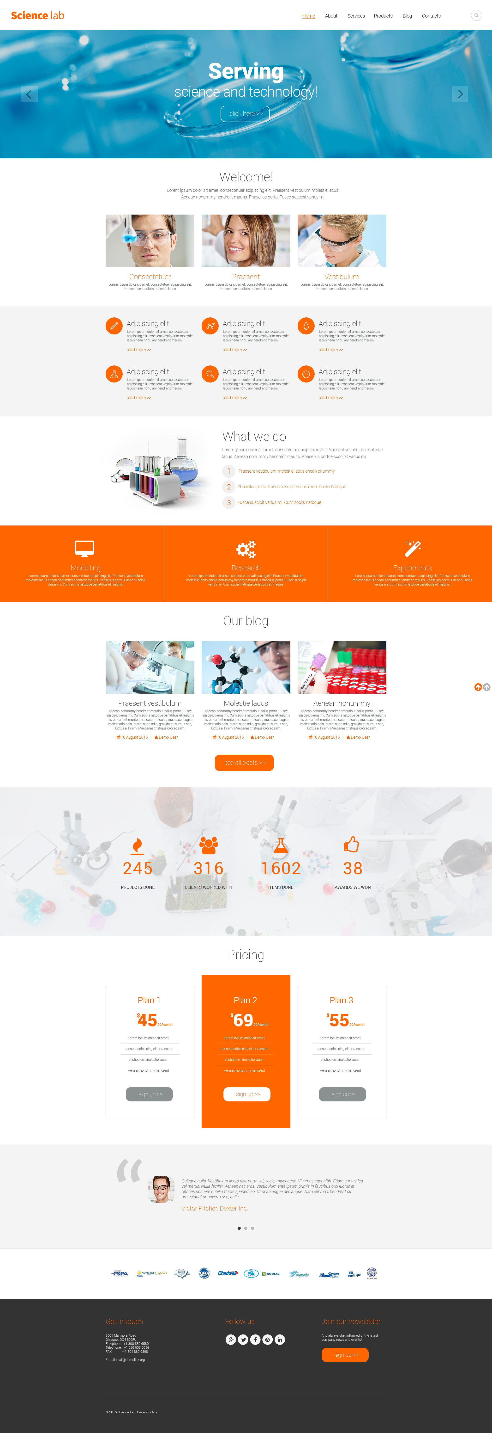 Science Lab Drupal Template