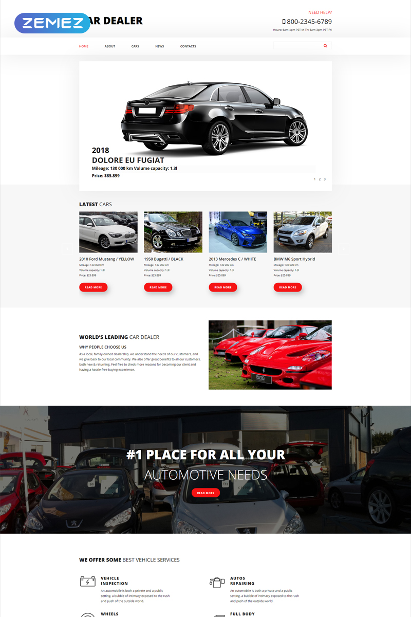 Car Dealer - Car Dealer Clean Joomla Template