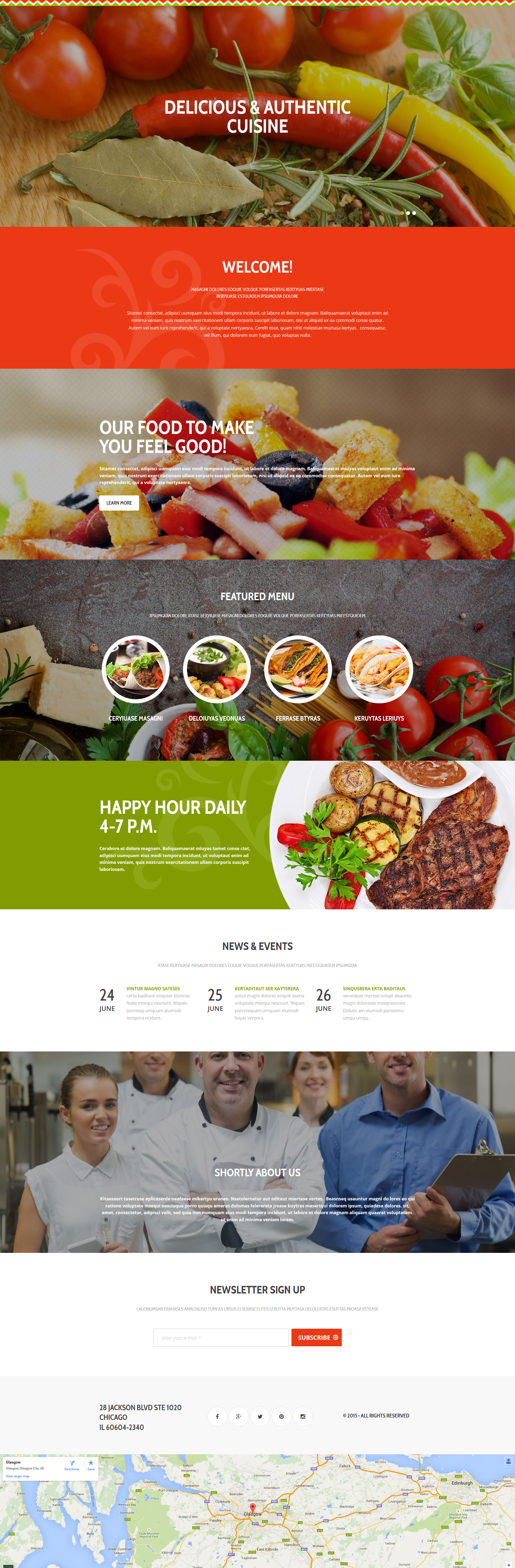 Mexican Restaurant Moto CMS 3 Template