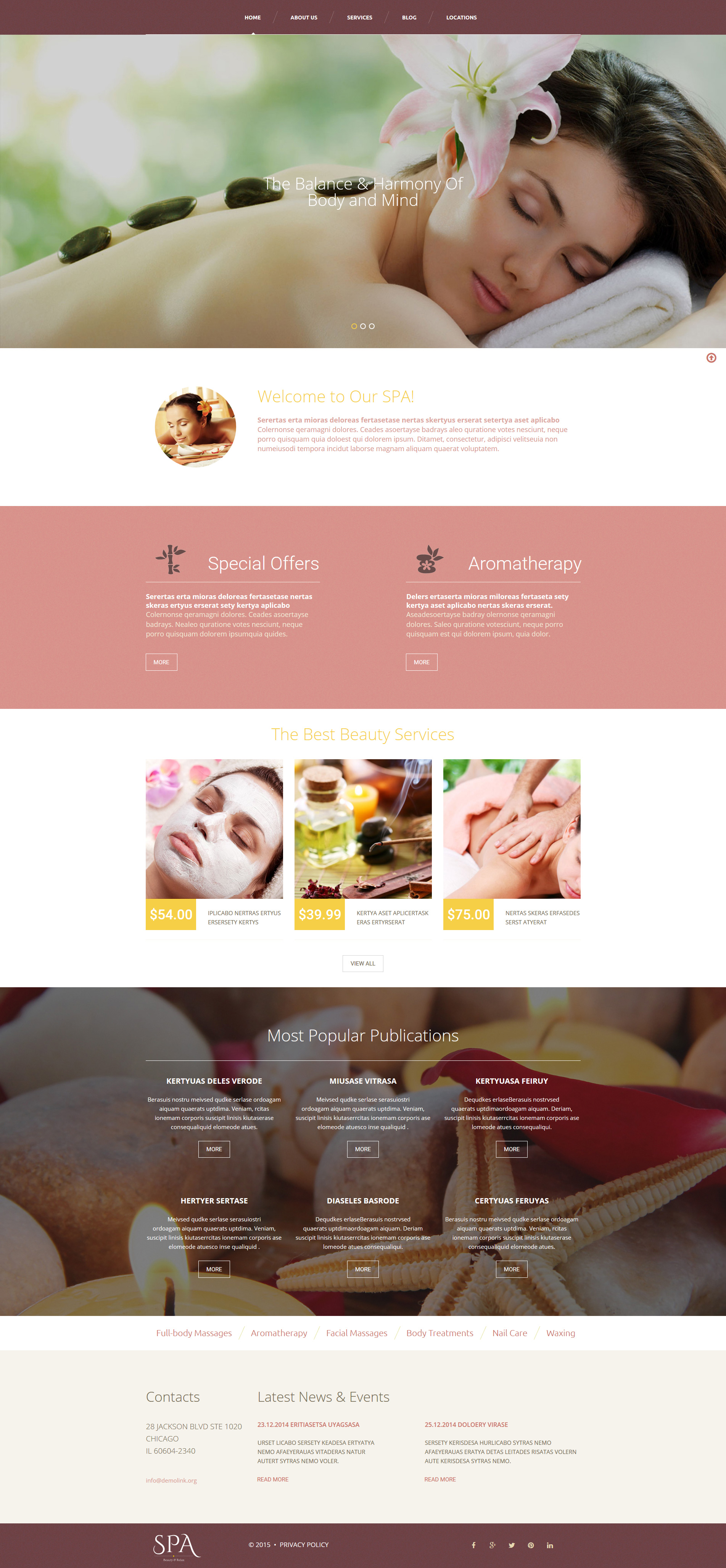 Skincare Moto CMS 3 Template