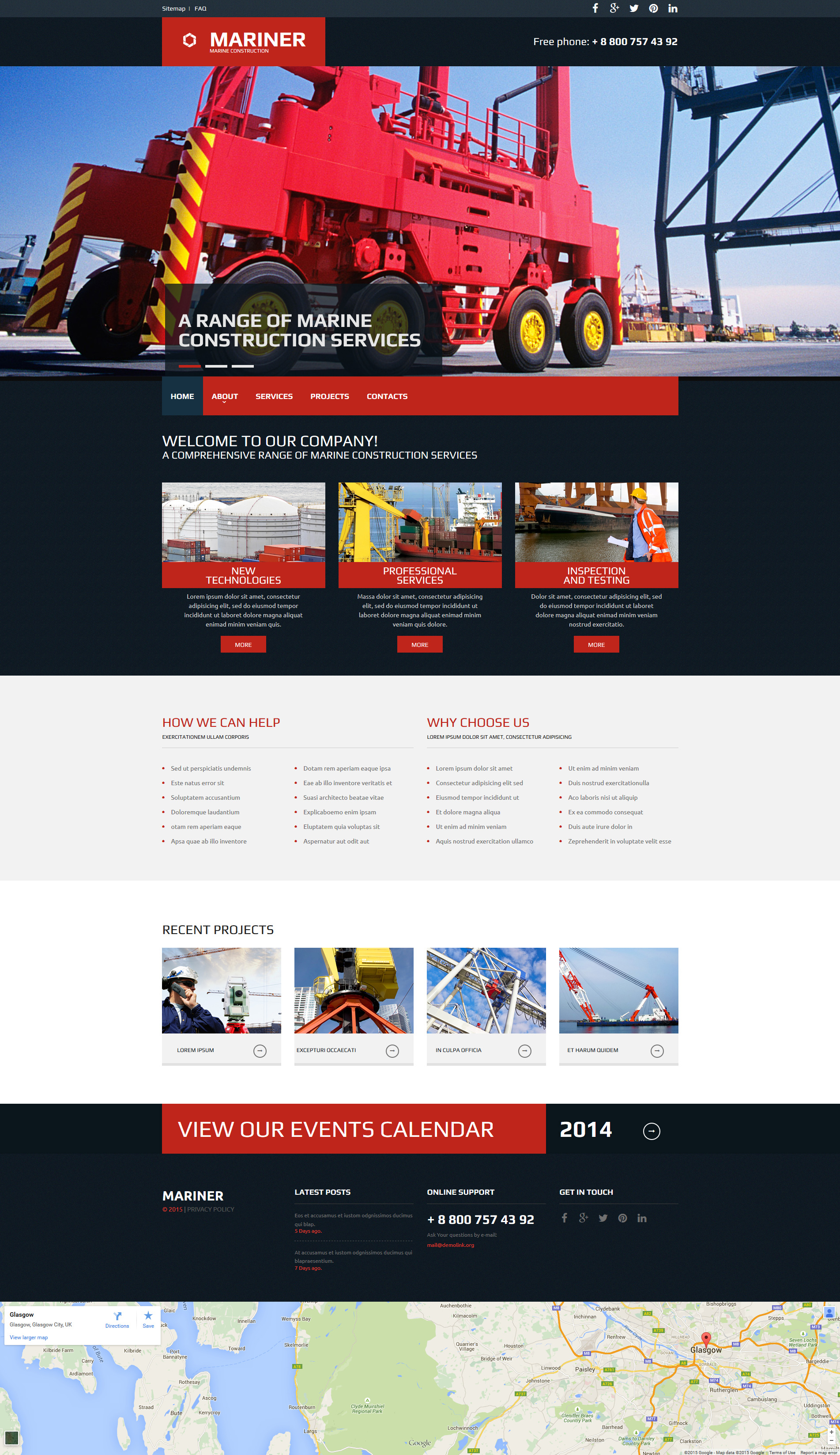 Industrial Moto CMS 3 Template