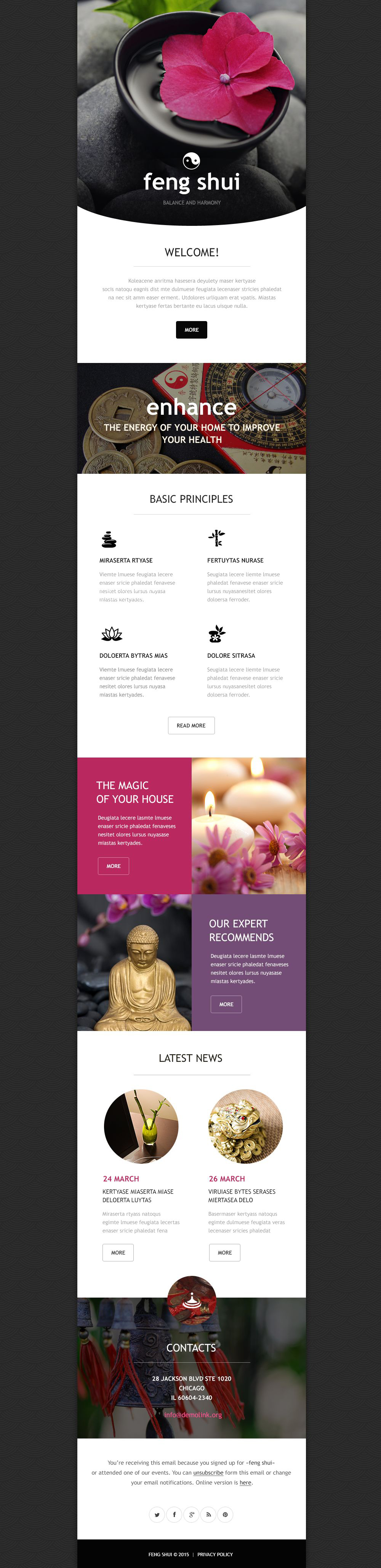 Feng Shui Responsive Newsletter Template