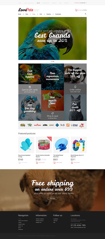 VirtueMart Main Page