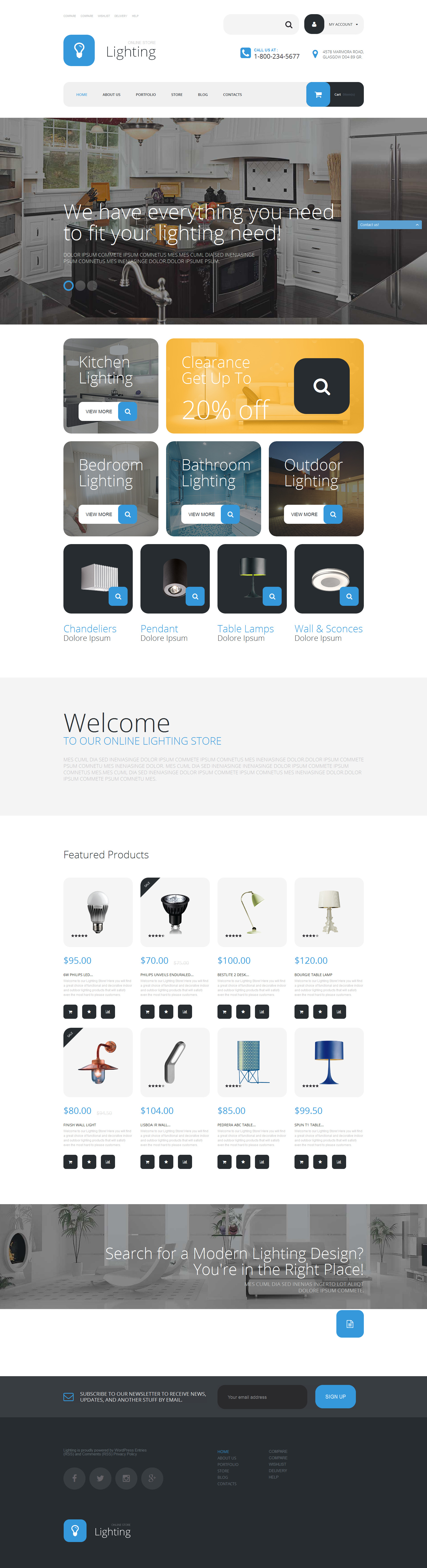 Lighting Store WooCommerce Theme