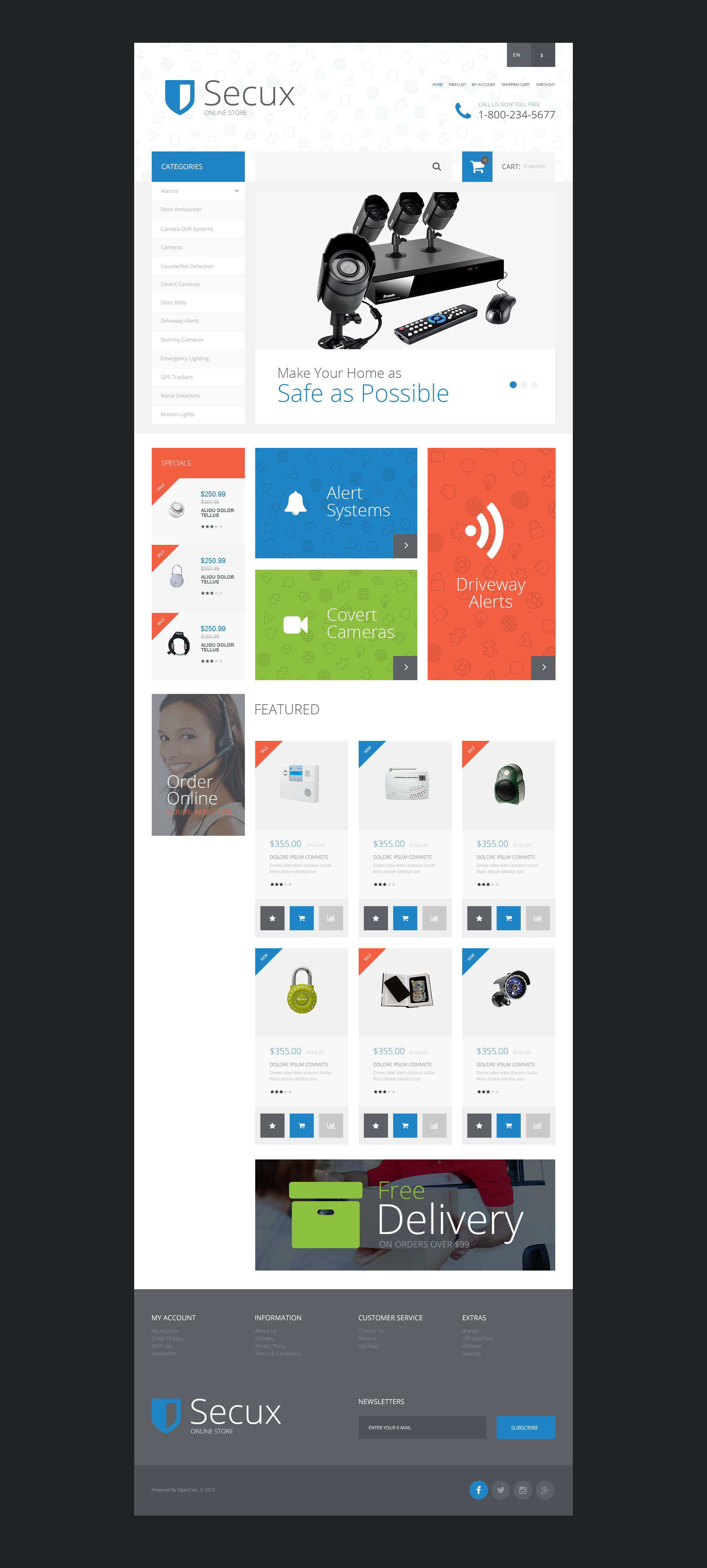 Secux OpenCart Template
