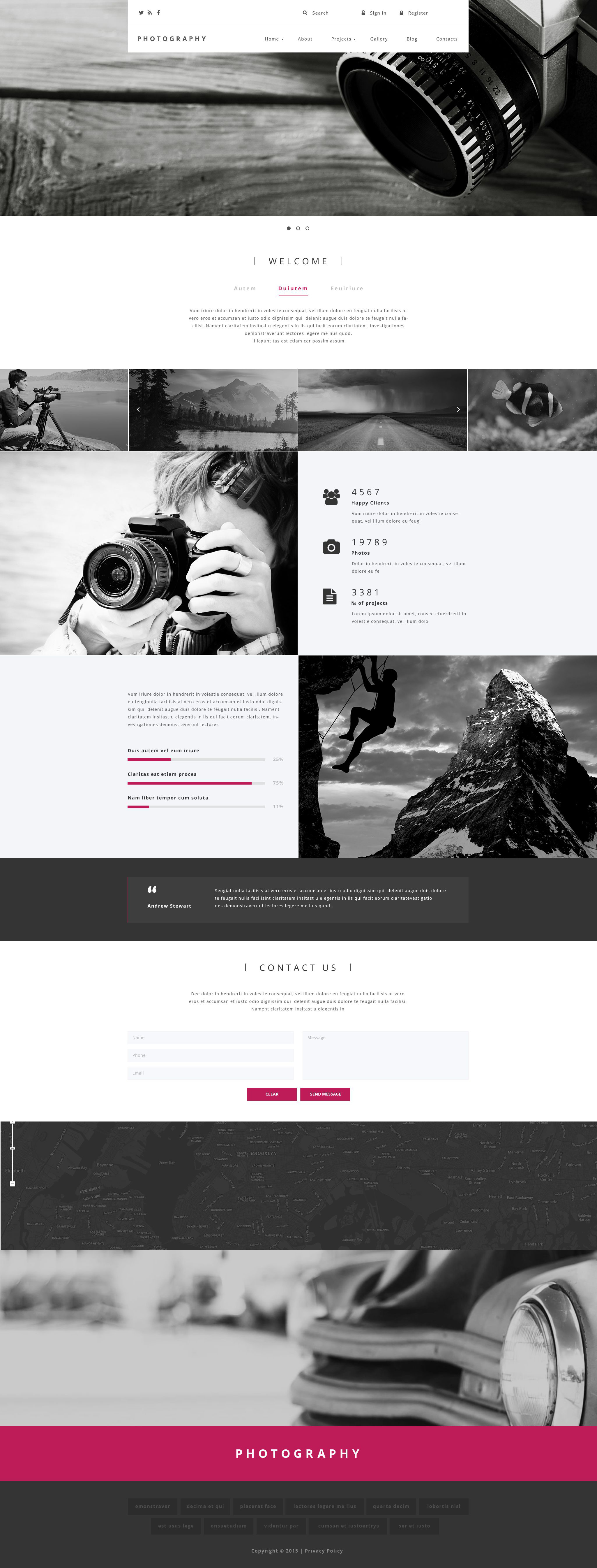 Photography Drupal Template