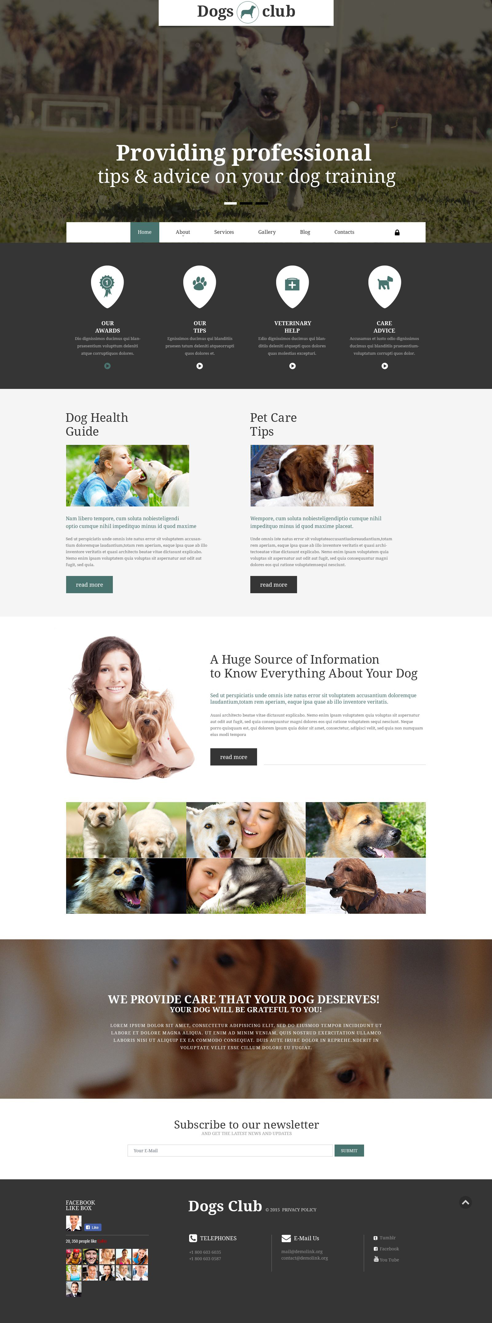 Dogs Club Joomla Template