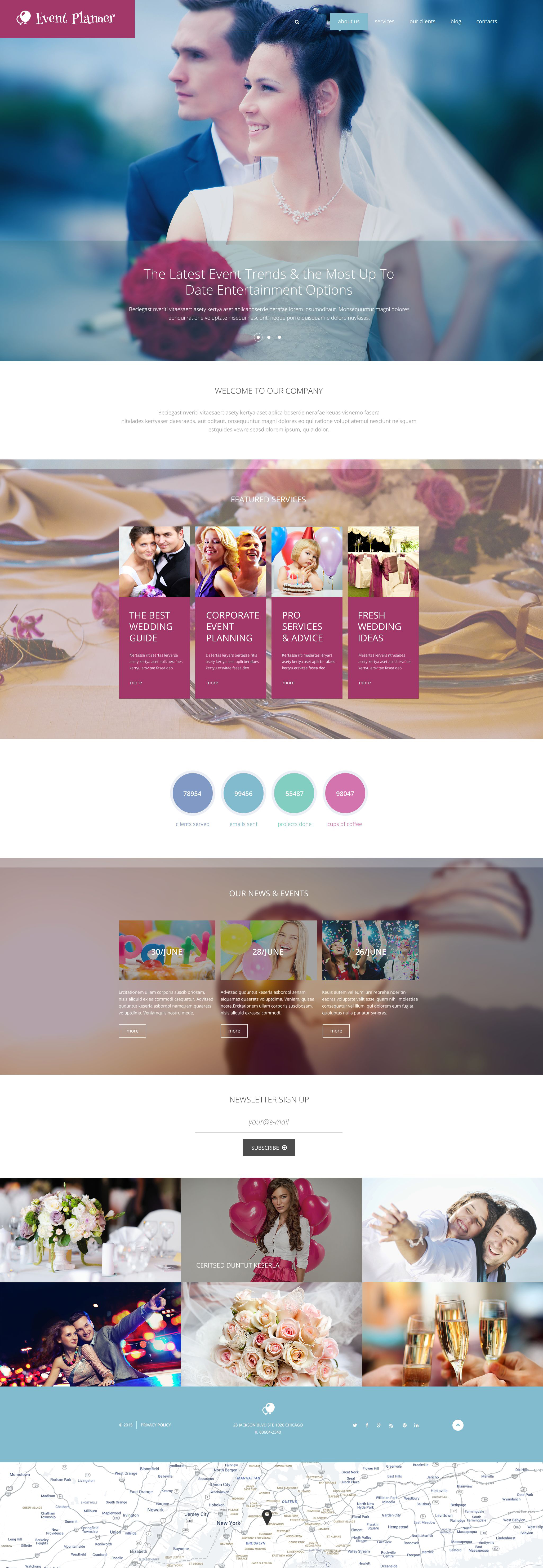 Event Planner Drupal Template