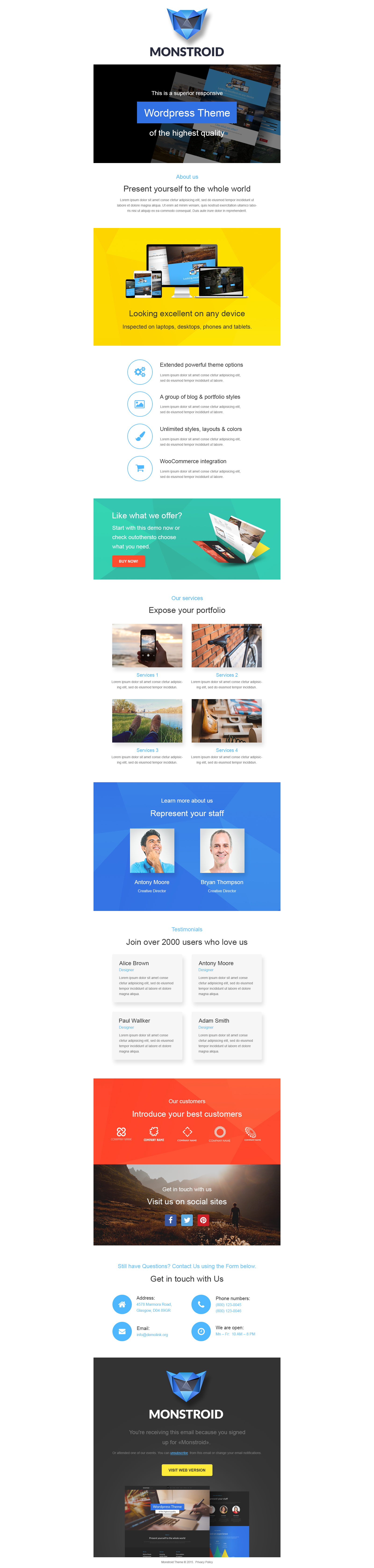 Business & Services Responsive Newsletter Template