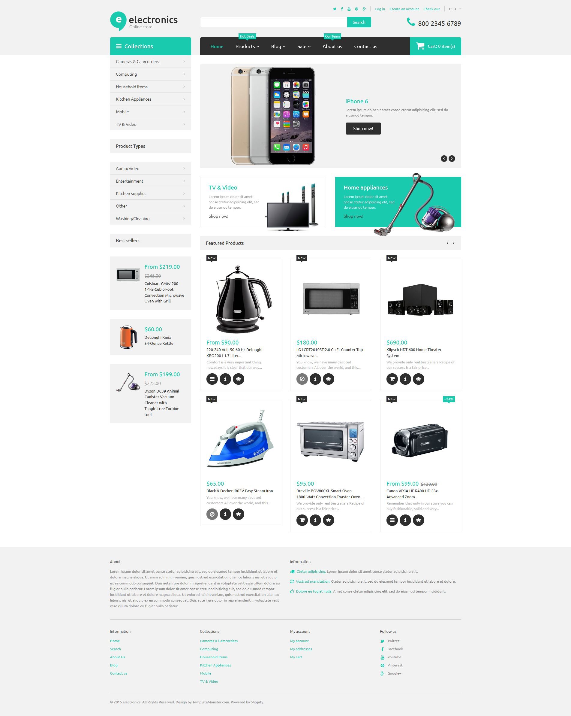 Electronics Retailer eCommerce Shopify Theme