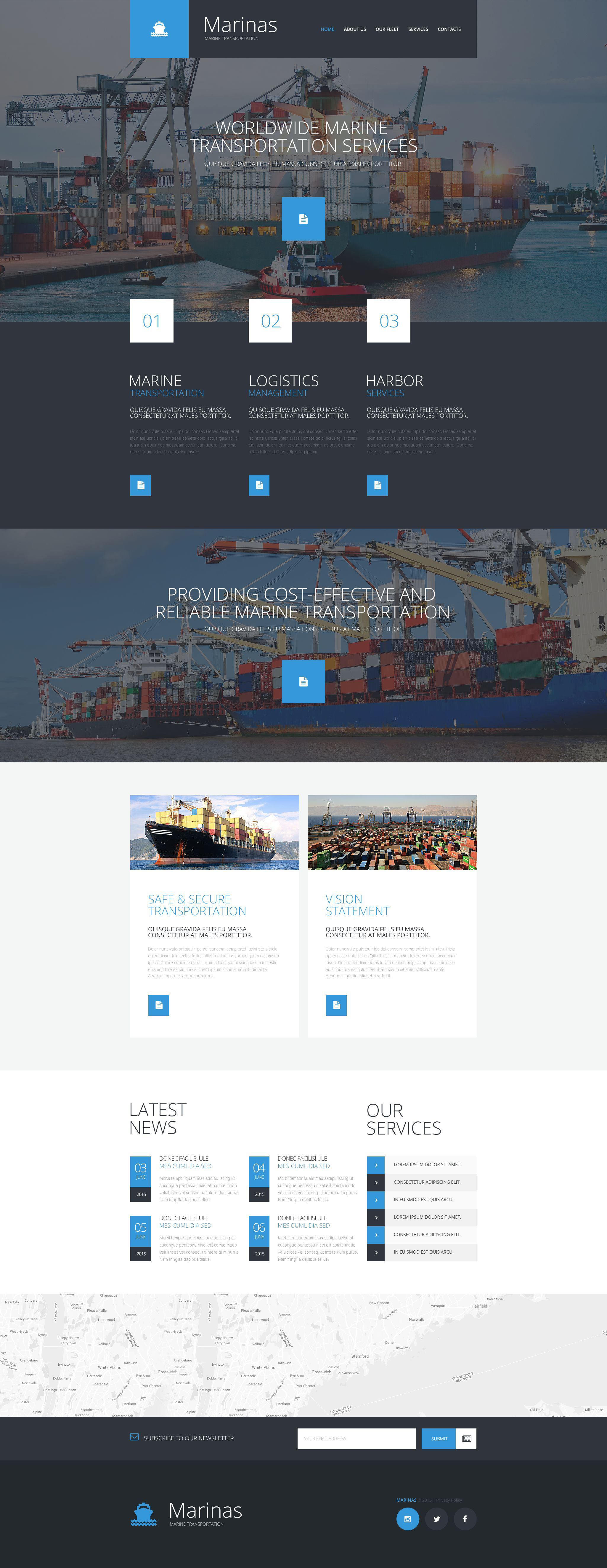 Maritime Responsive Website Template