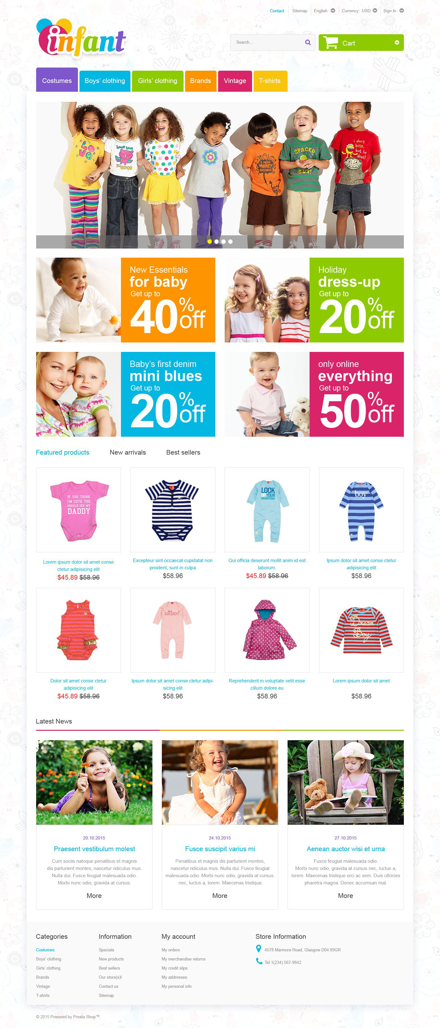 Infant PrestaShop Theme