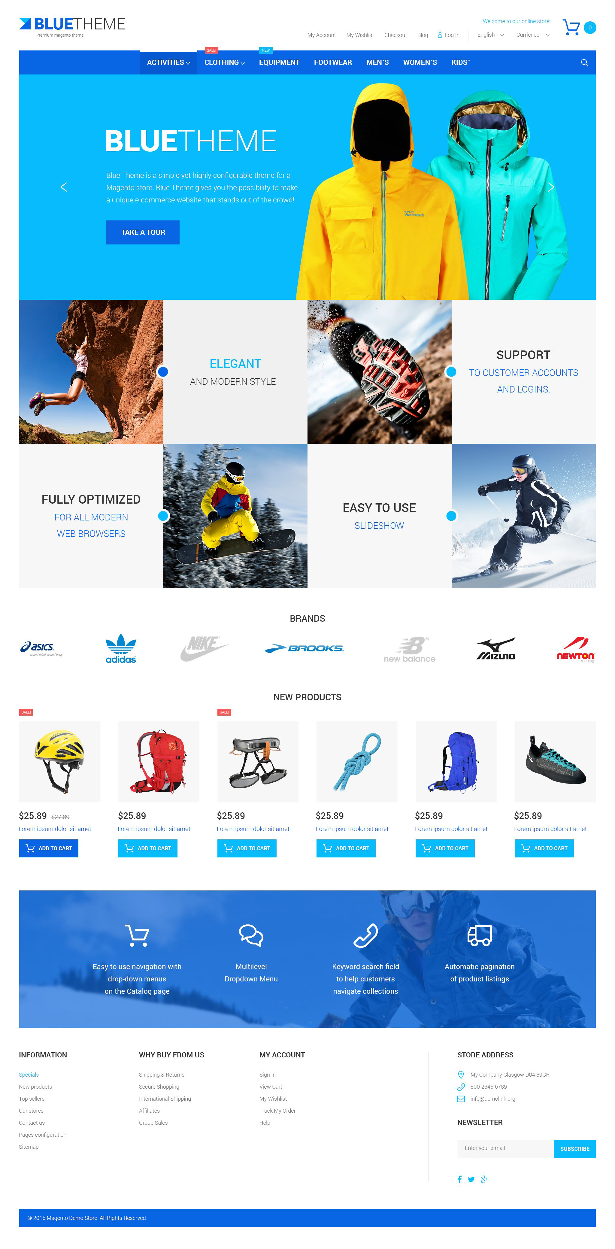 Blue Magento Theme