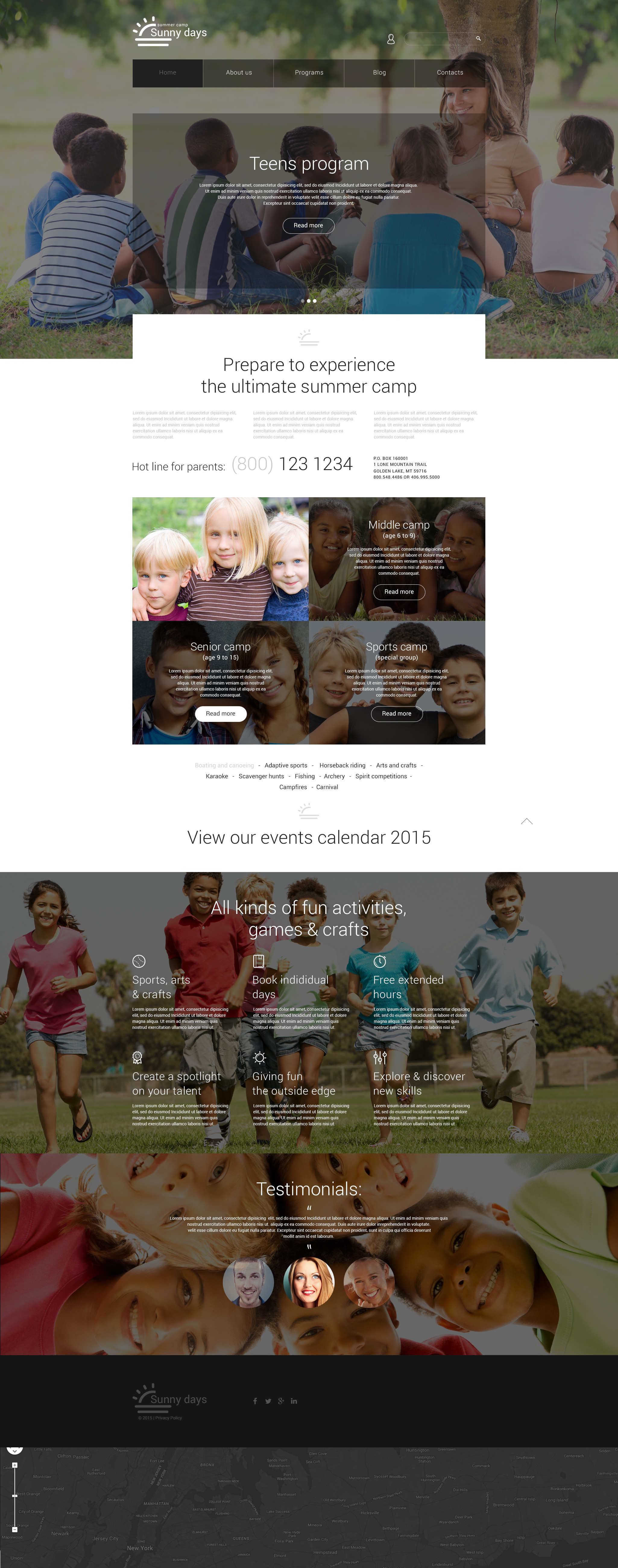 Summer Camp Responsive Joomla Template