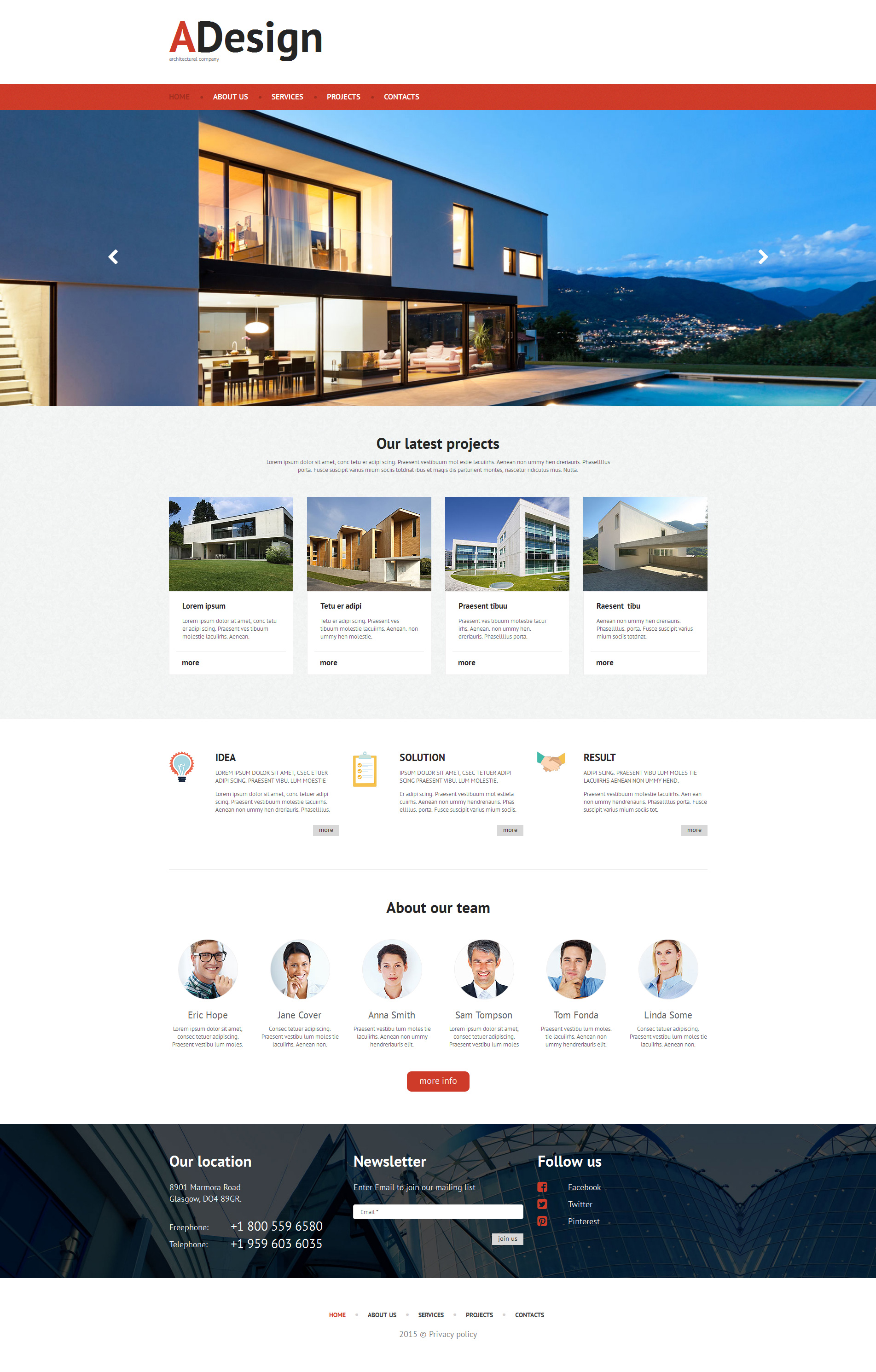 Architecture Moto CMS 3 Template