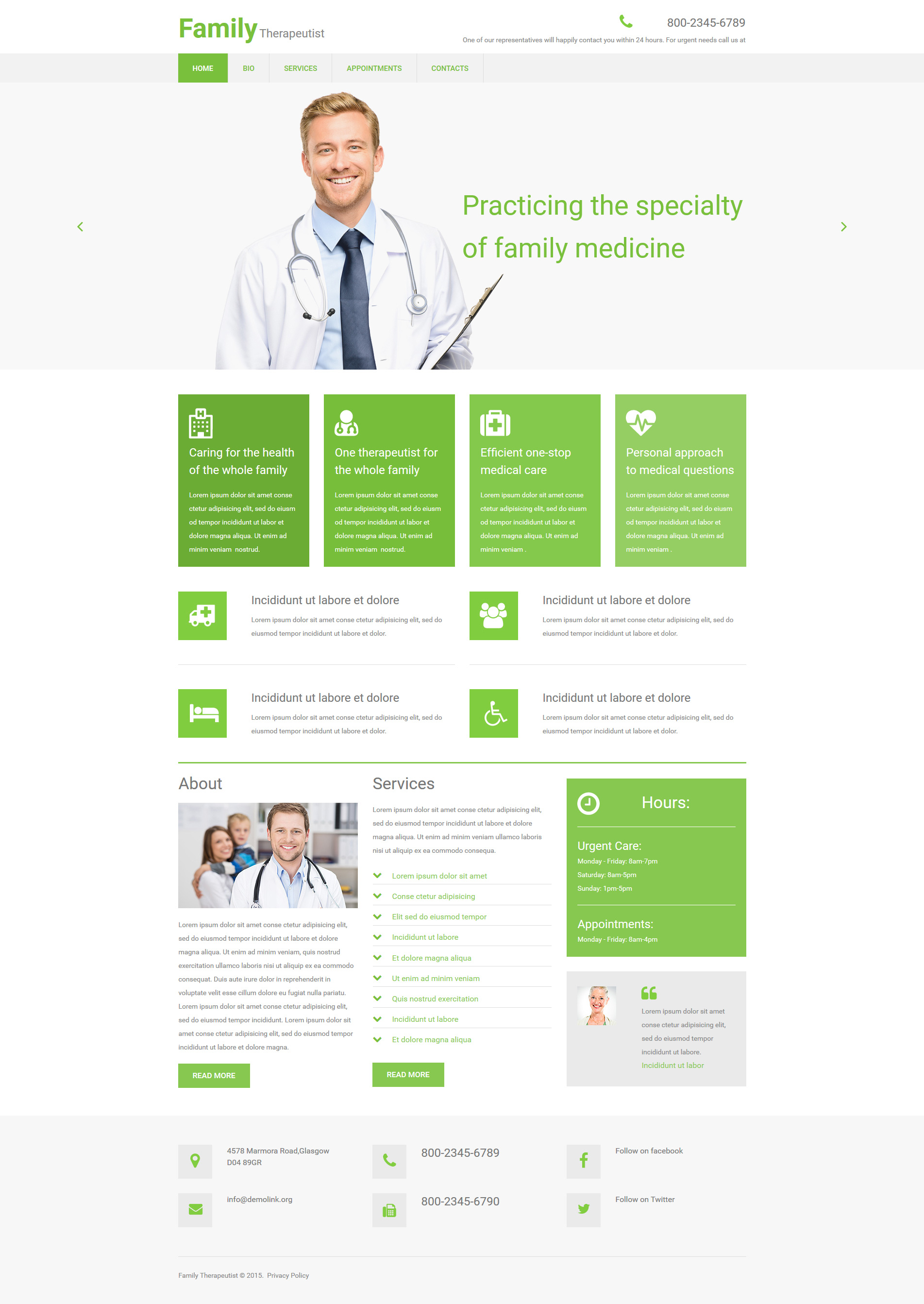 Doctor Moto CMS 3 Template