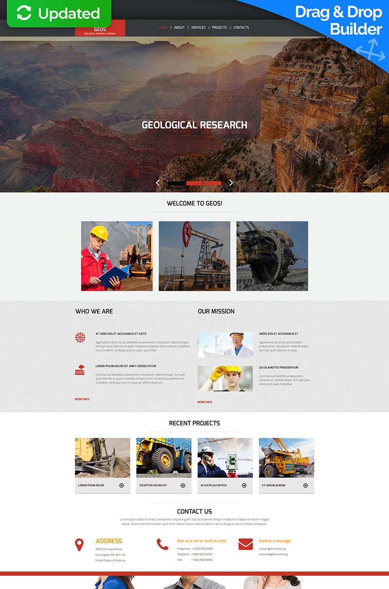 Industrial MotoCMS Website Template